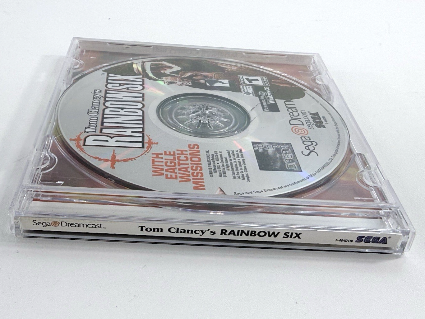 Tom Clancy's Rainbow Six (Sega Dreamcast, 1998) Game and Case - Tested