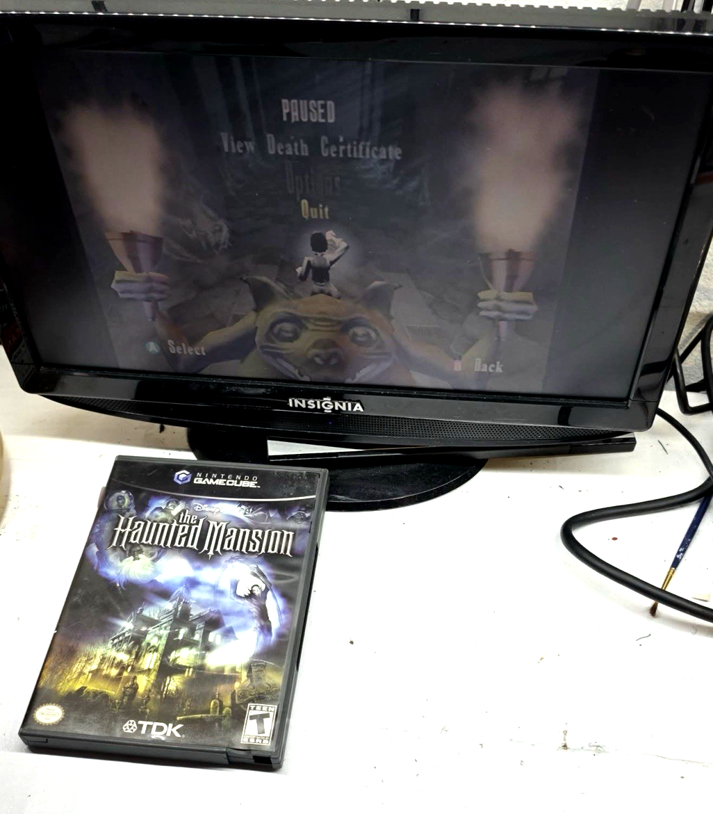 Disney's The Haunted Mansion (GameCube, 2003) Game Case Manual Reg. Card Insert