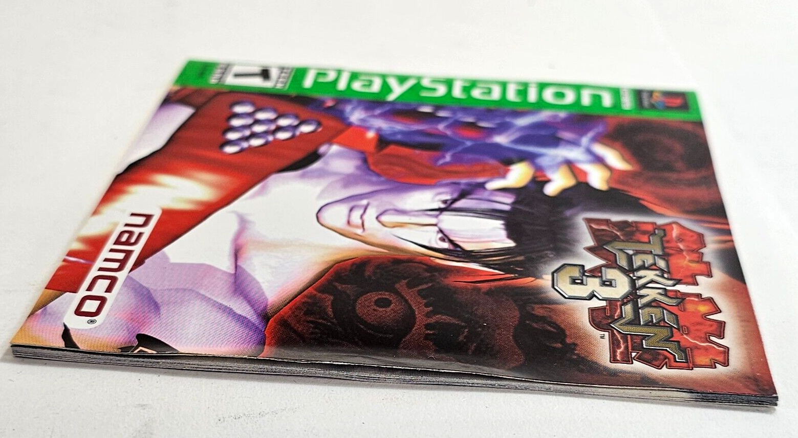 Tekken 3 (Sony PlayStation 1, 1998) Game Case Manual Registration - Tested