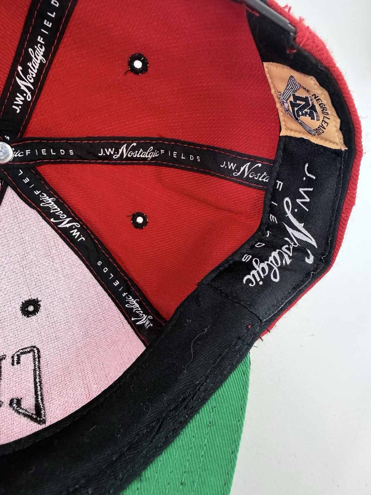 J. W. Nostalgic Fields Chicago Giants The Negro League Red/Black Snapback Cap