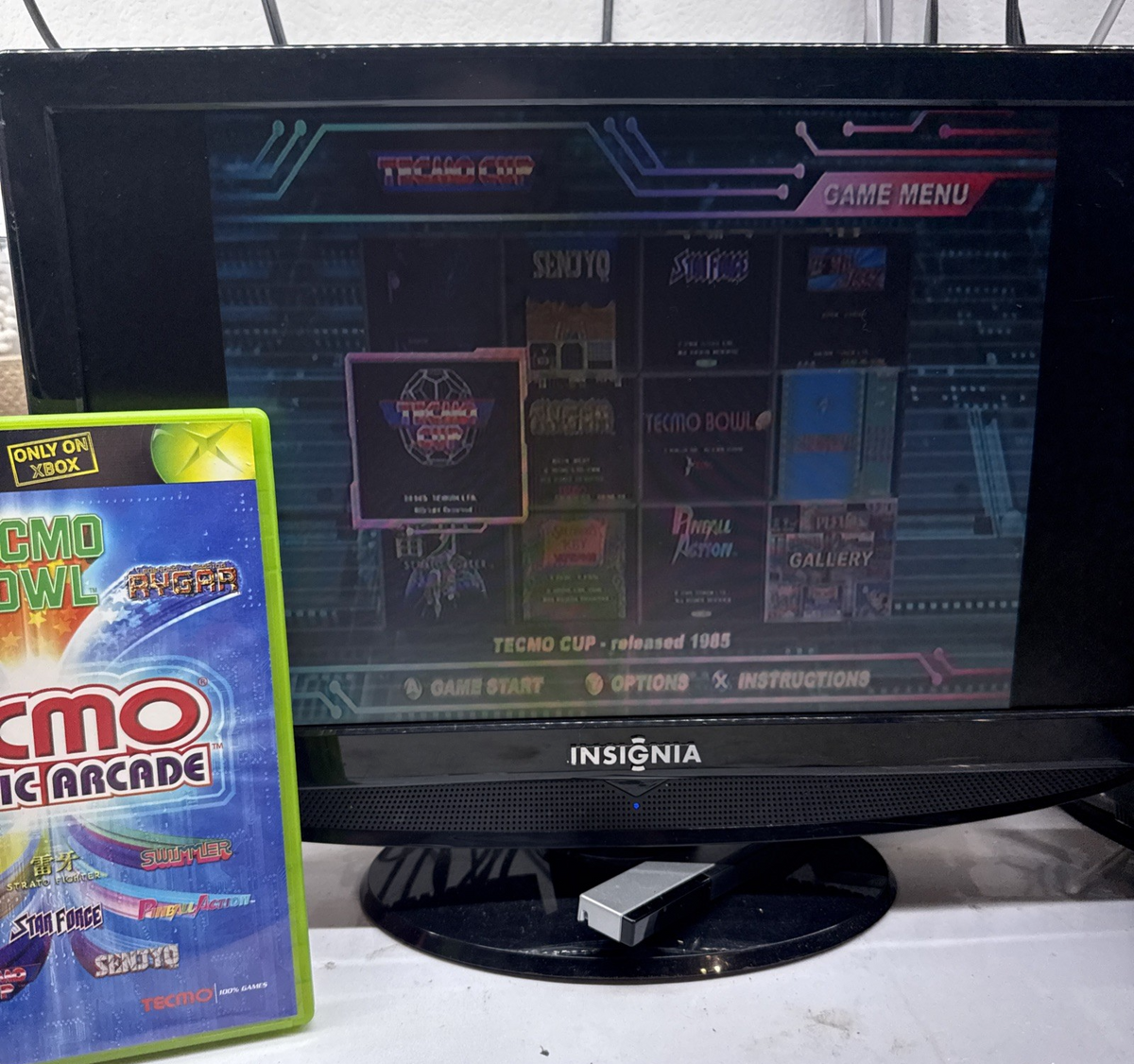 Tecmo Classic Arcade (Xbox, 2005) Game Case Manual Registration - Tested