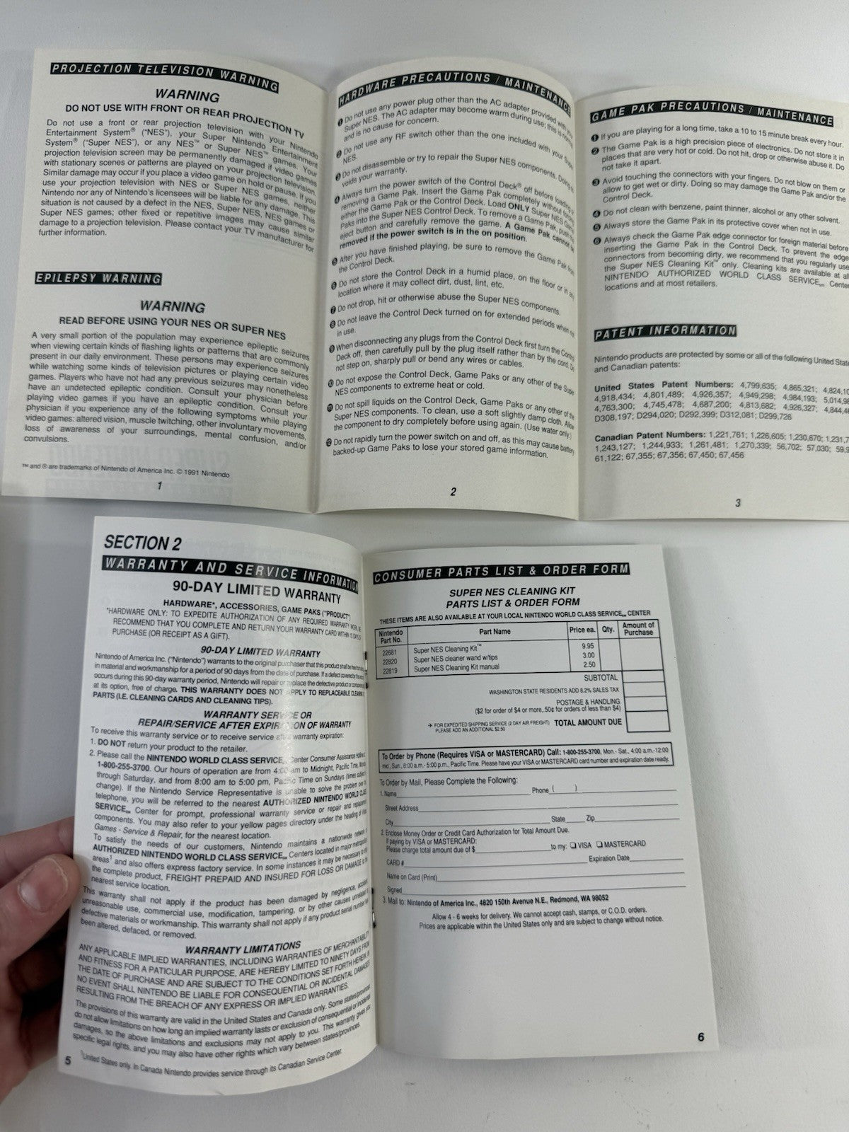 Cleaning Kit For Super Nintendo Entertainment System with Box, Manual, Inserts