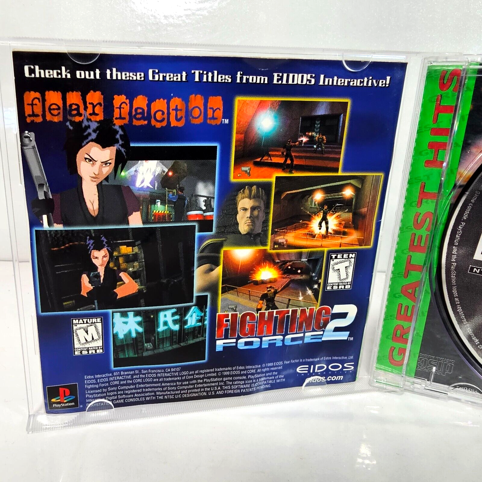 Tomb Raider 2 Greatest Hits (PlayStation 1, 1997) Game Case Manual Registration