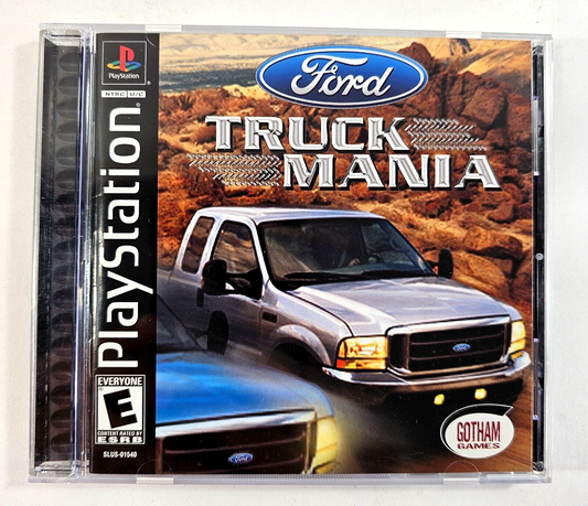 Ford Truck Mania (Sony PlayStation 1, 2003) Game Case Manual Registration Card