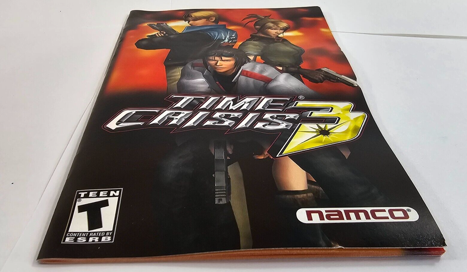 Time Crisis 3 (Sony PlayStation 2, 2003) Game Case Manual - Tested and Working
