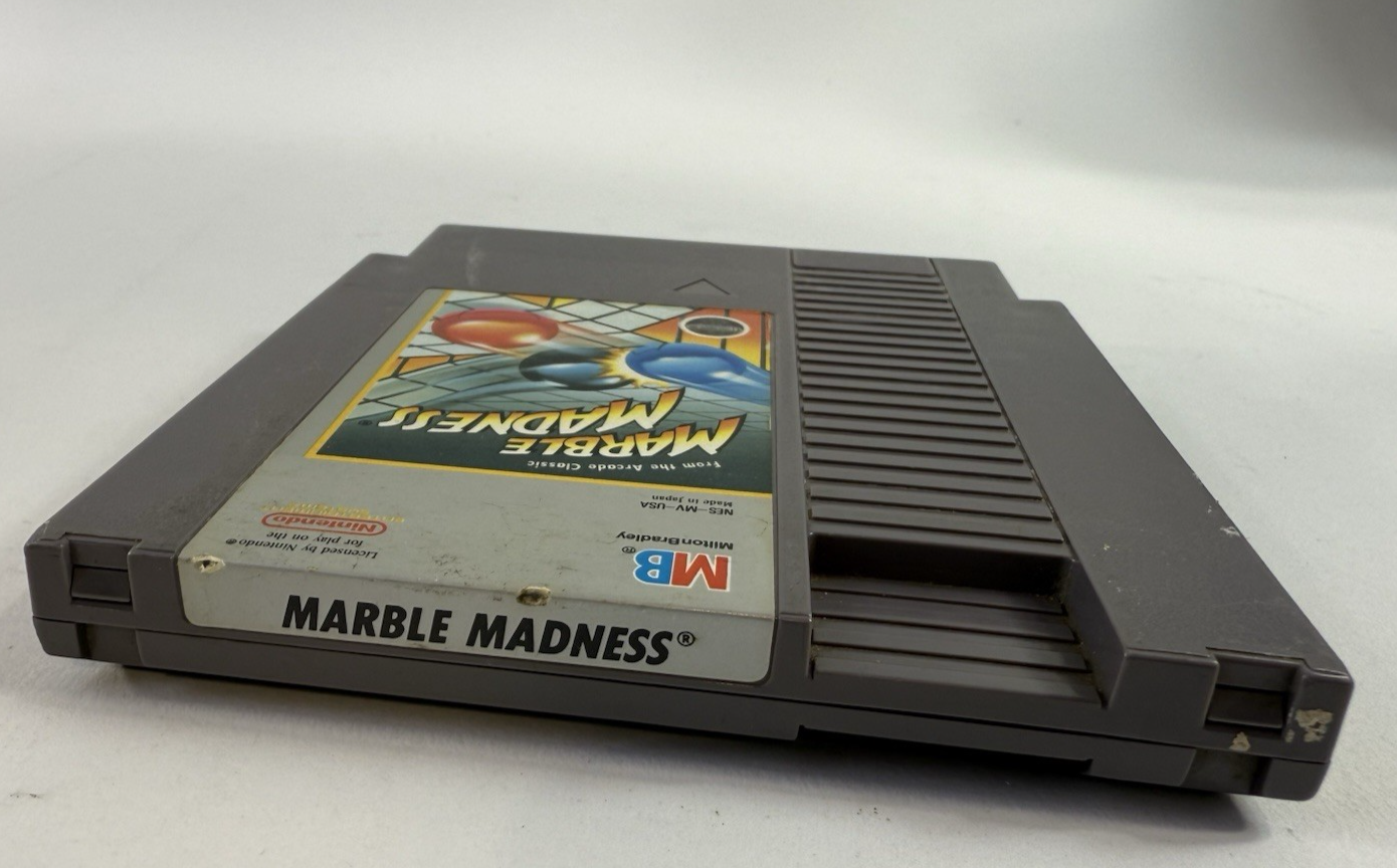 Marble Madness (Nintendo NES, 1989) Game Cartridge - Tested and Working