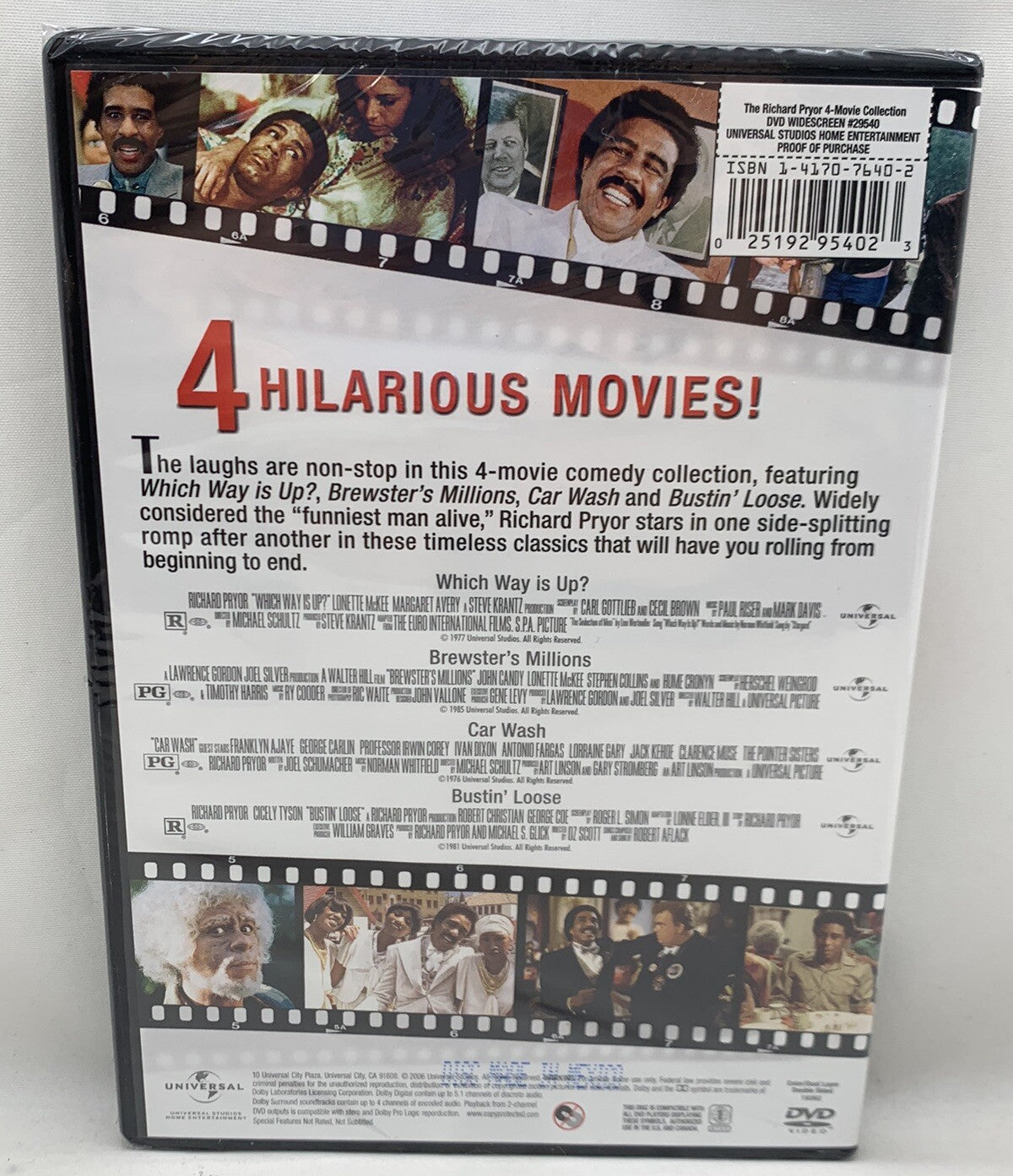 The Richard Pryor 4 Movie Collection (DVD, 2006, The Franchise Collection) New