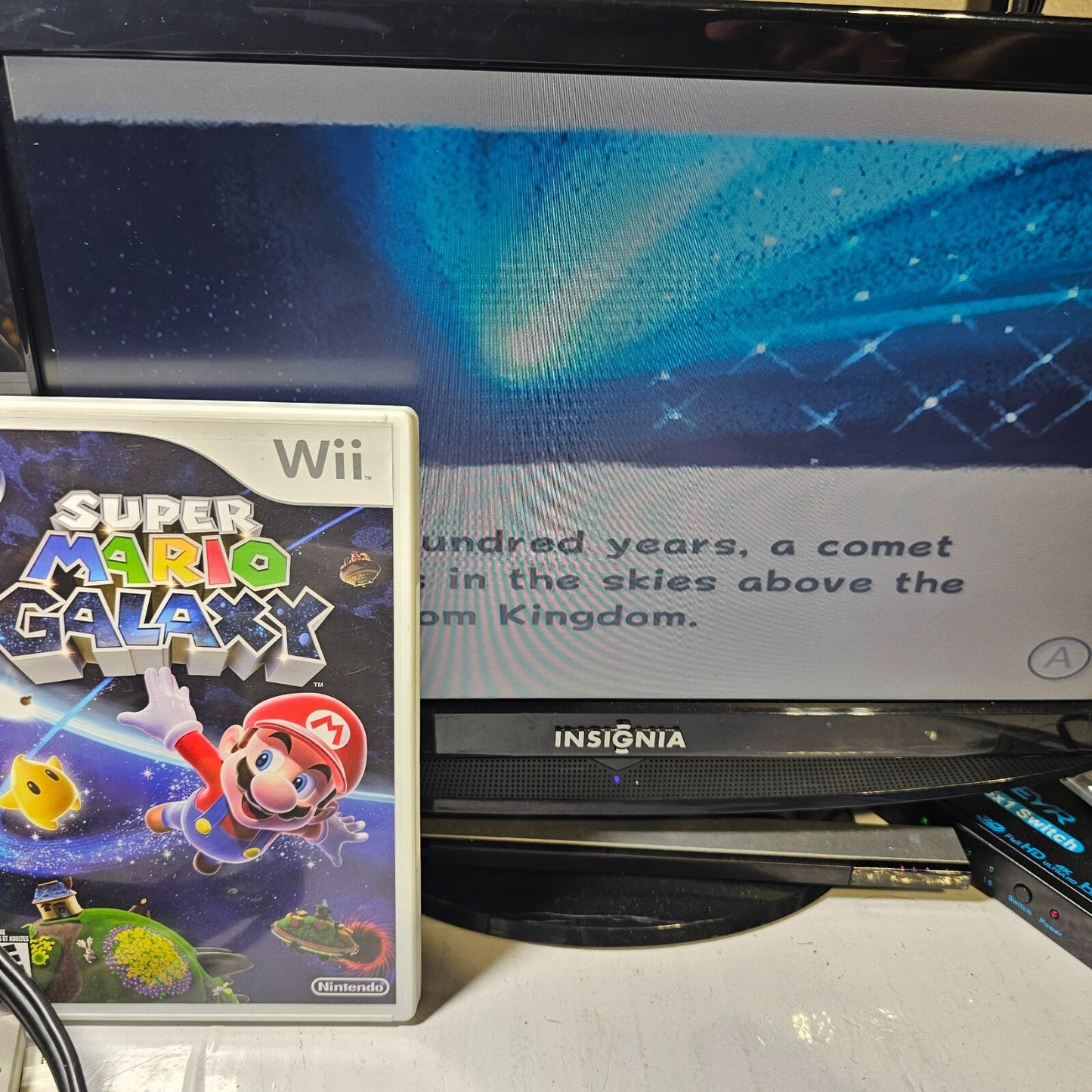 Super Mario Galaxy (Nintendo Wii, 2007) Game Case Manual Inserts - Tested