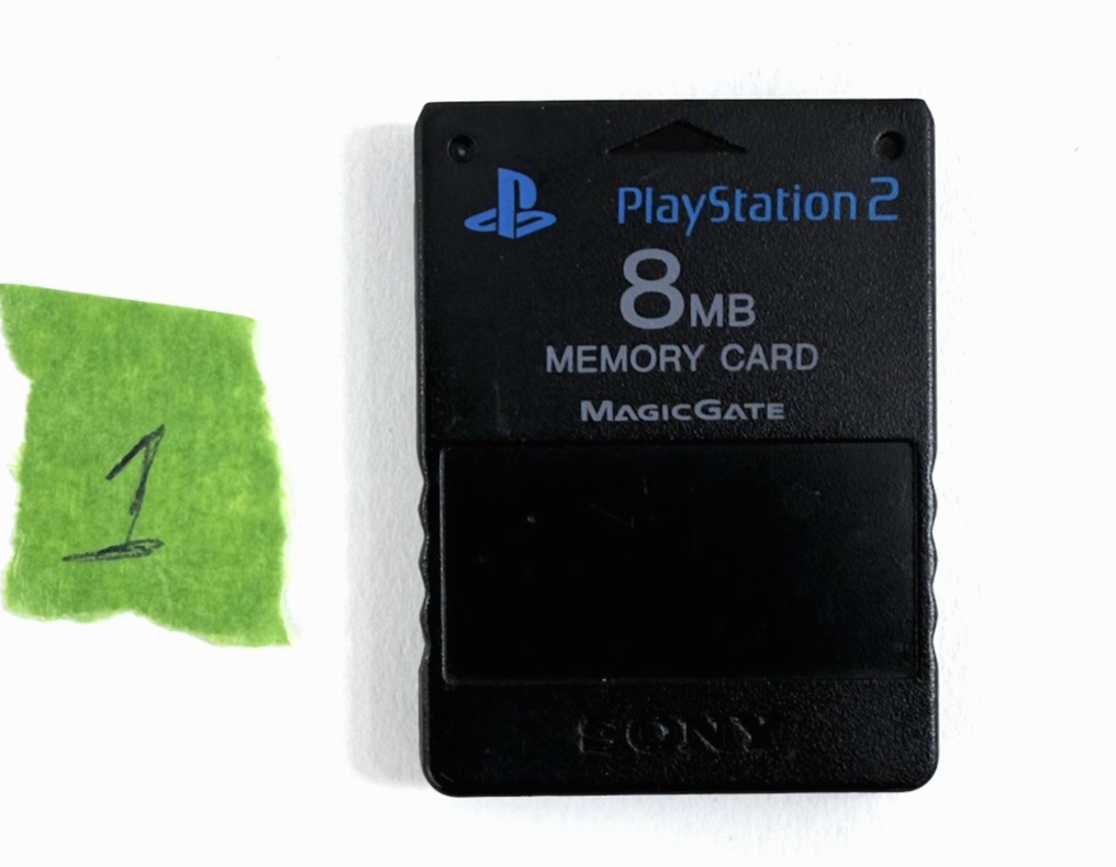 PlayStation 2 SCPH-10020 Original Black Memory Card - Tested and Working