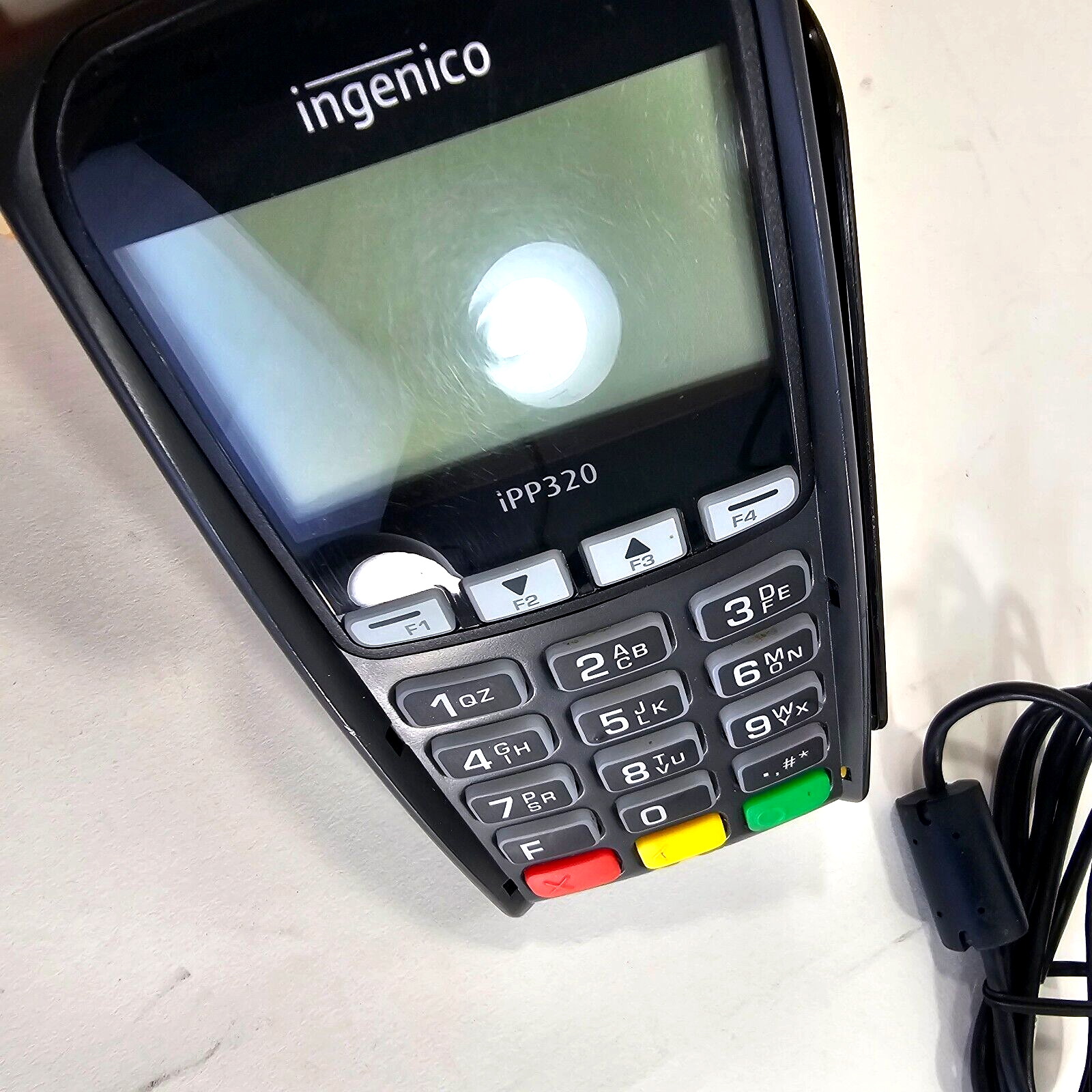 Ingenico iPP320 Payment Terminal with Power Supply and Connector Cable - Tested