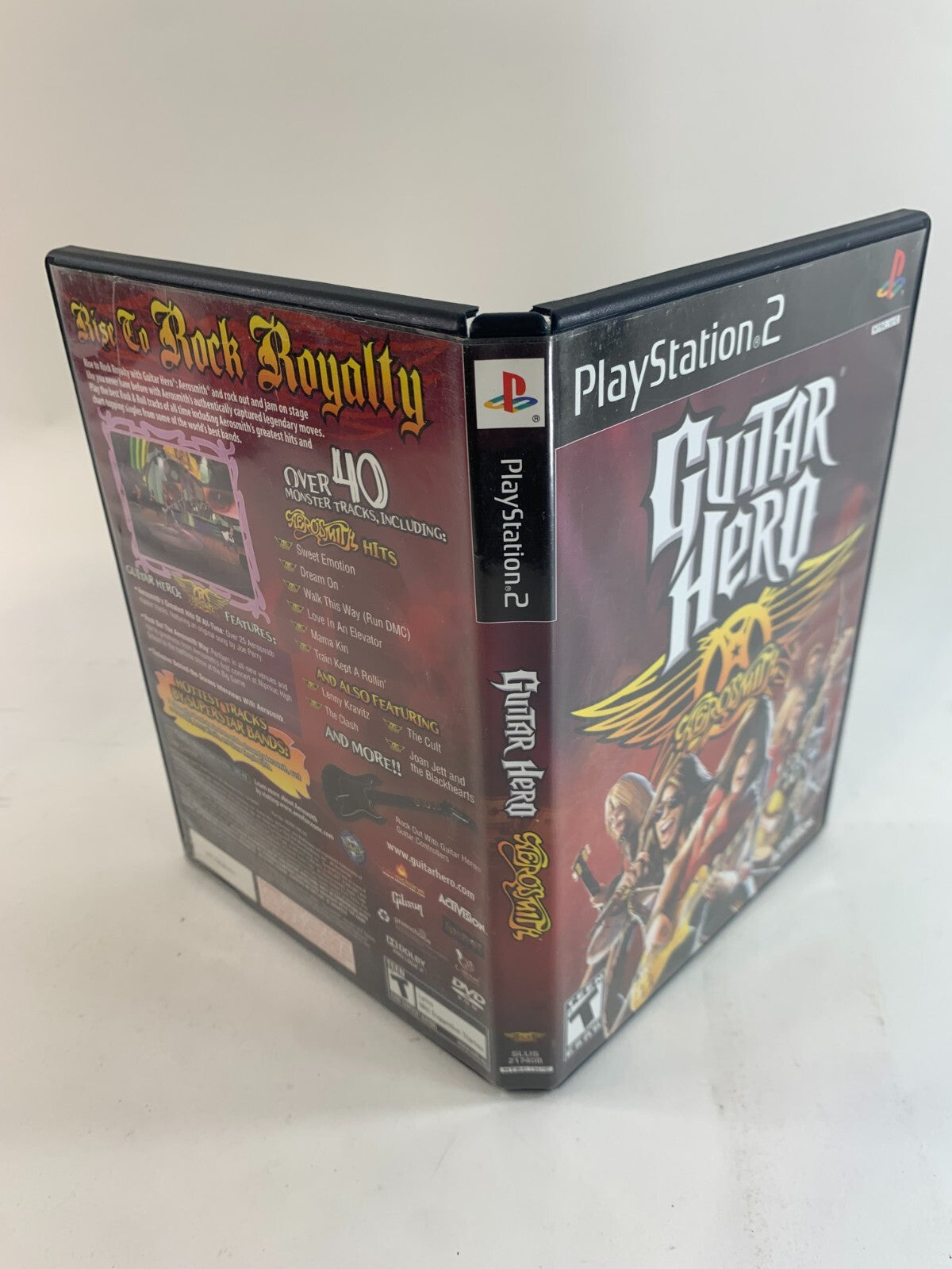 Guitar Hero: Aerosmith (Sony PlayStation 2, 2008) Game Case Manual Tour Book