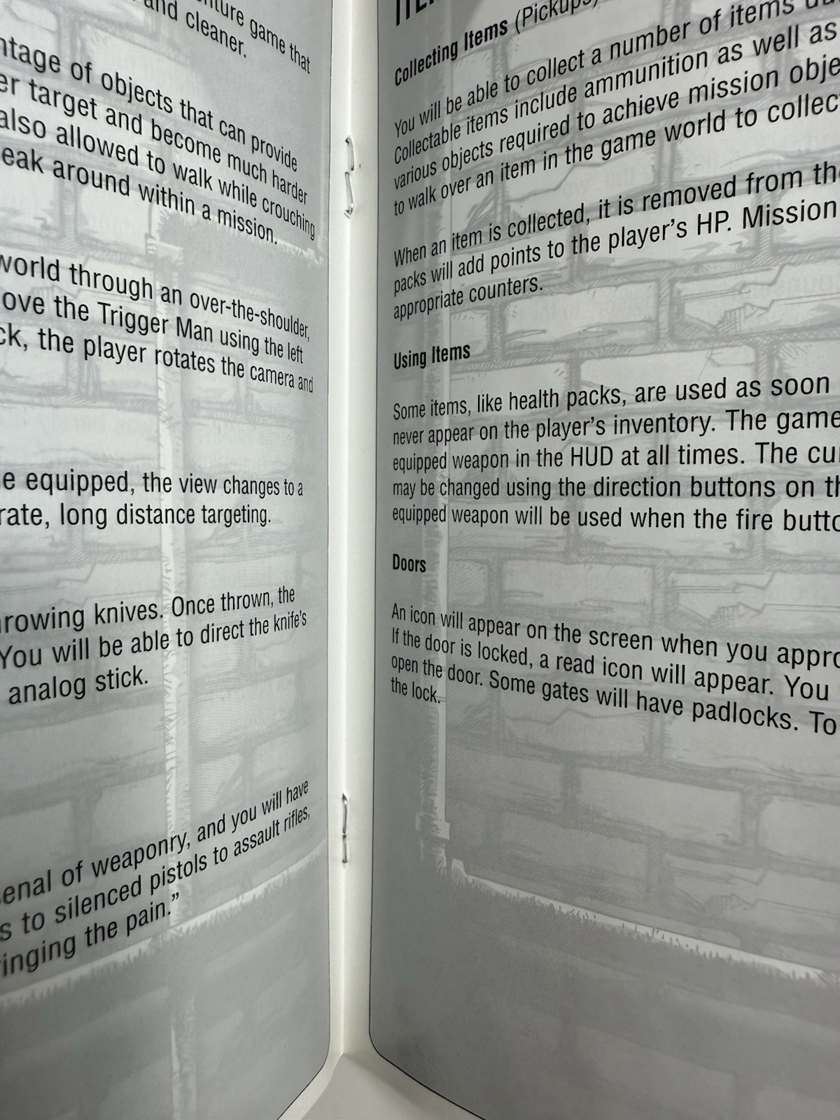 Trigger Man (Sony PlayStation 2, 2004) Game Case Manual - Tested and Working
