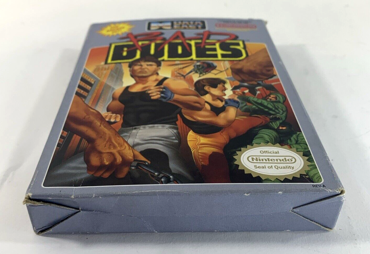 Bad Dudes (Nintendo Entertainment System, 1990) Game Box Manual Poster - Tested
