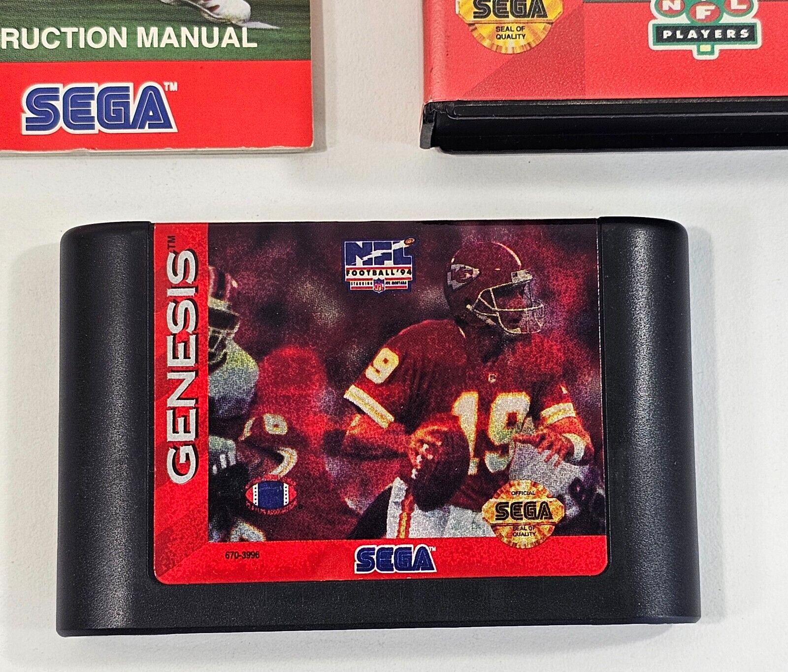 NFL Football '94 Starring Joe Montana (Sega Genesis, 1993) Game Case Manual