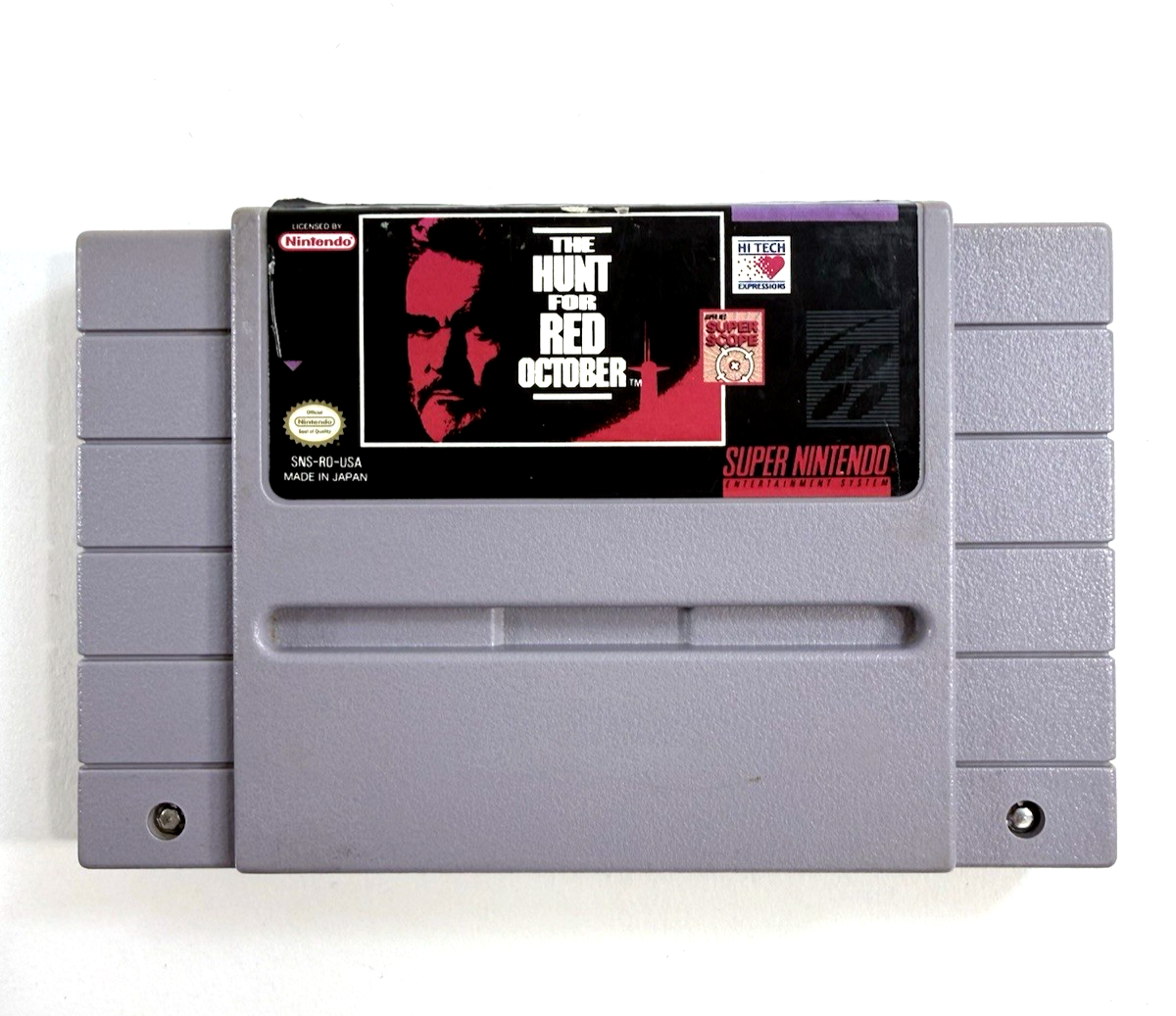 The Hunt for Red October (Super Nintendo, 1993) Game Cartridge - Tested