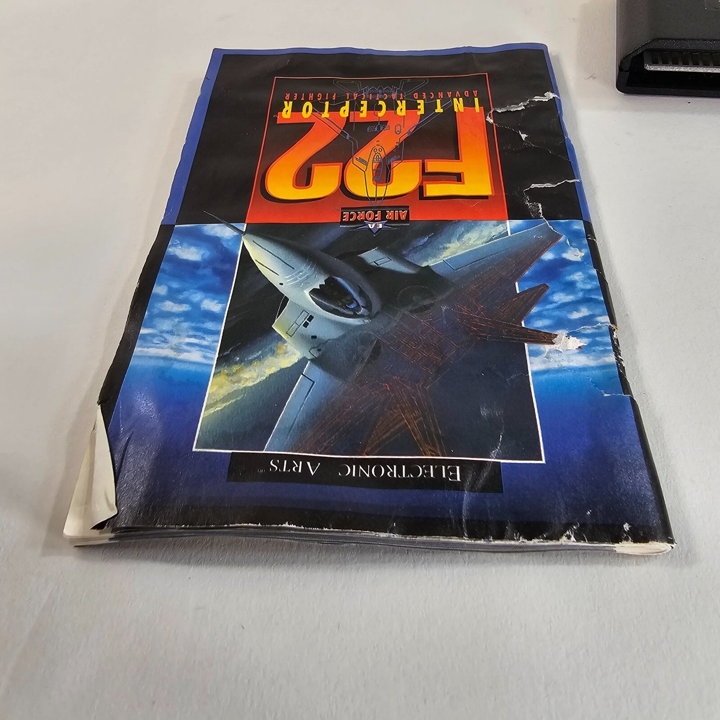 F22 Interceptor (Sega Genesis, 1991) Game and Manual - Tested and Working