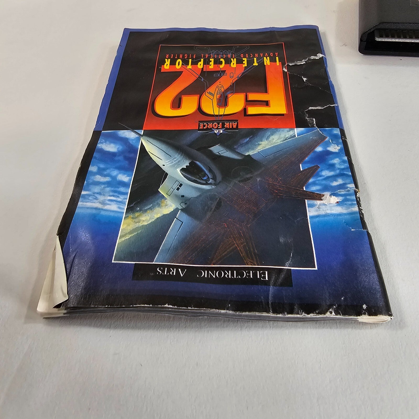 F22 Interceptor (Sega Genesis, 1991) Game and Manual - Tested and Working