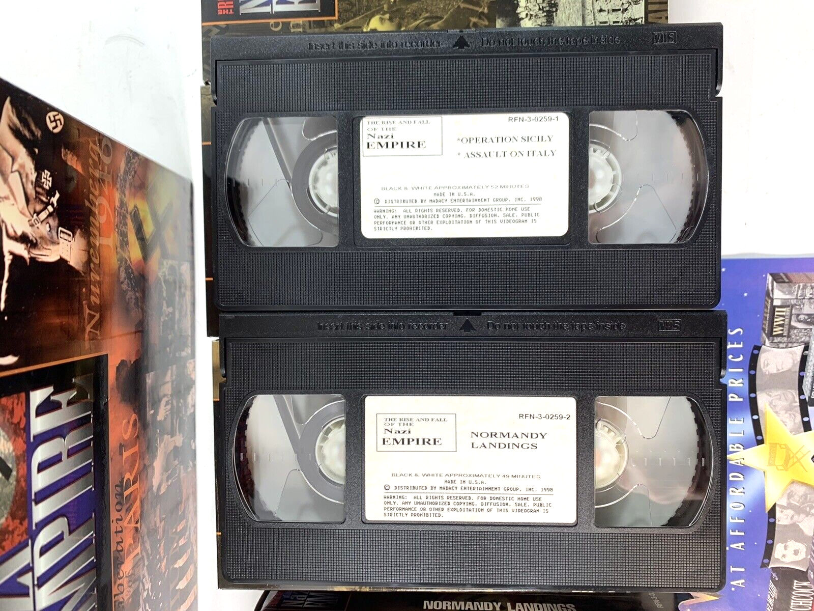 Rise And Fall Of The Nazi Empire (4 Military VHS box sets) Warbirds of WWII +2