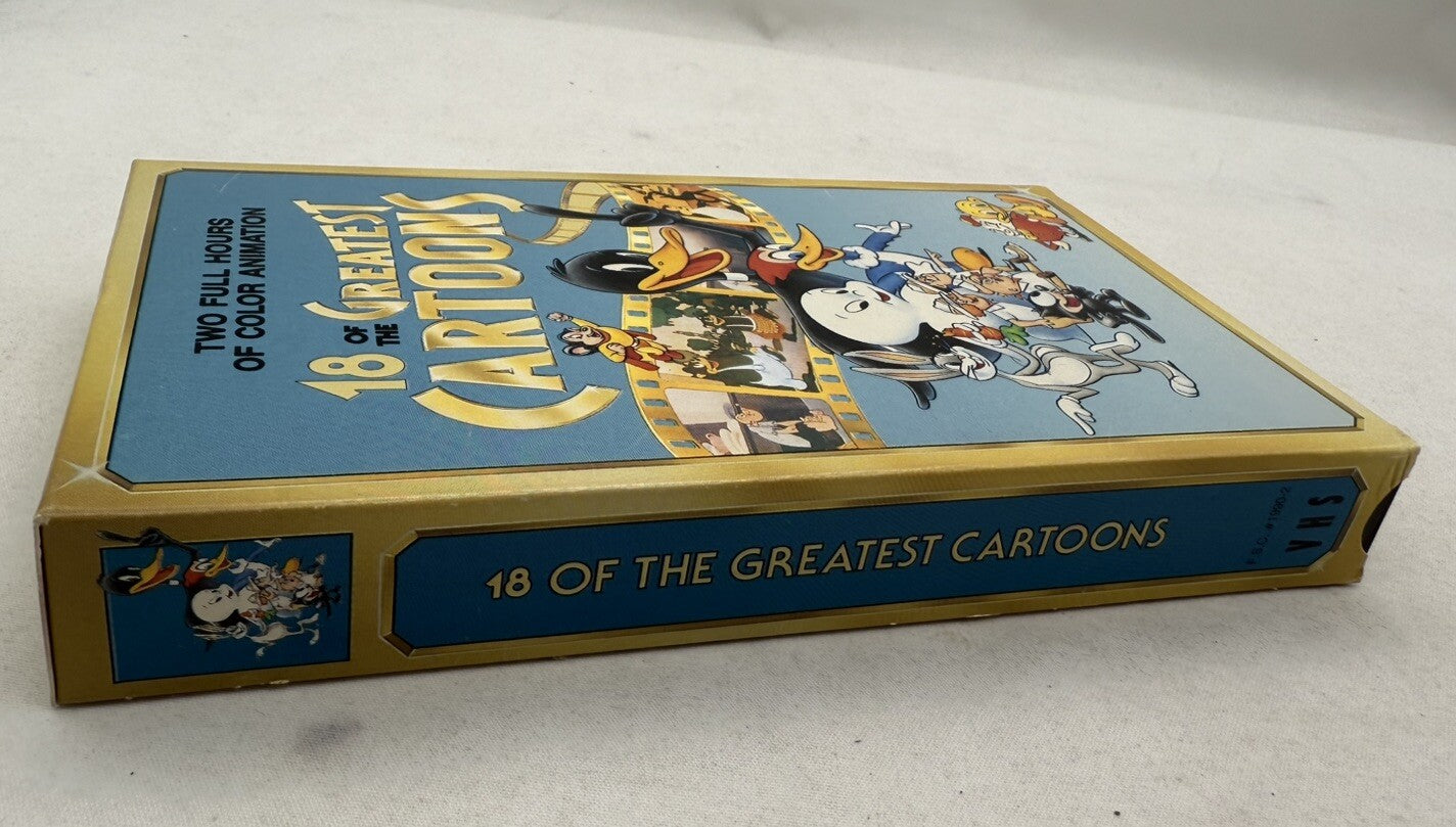18 of the Greatest Cartoons (VHS, 1990) Tested and Working