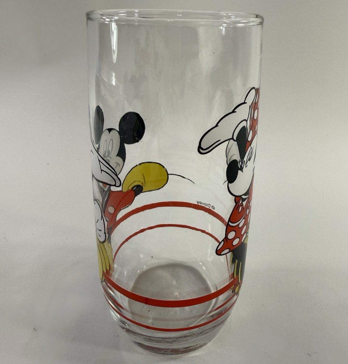 Anchor Hocking Walt Disney Mickey Minnie Mouse Drinking Glass Tumbler