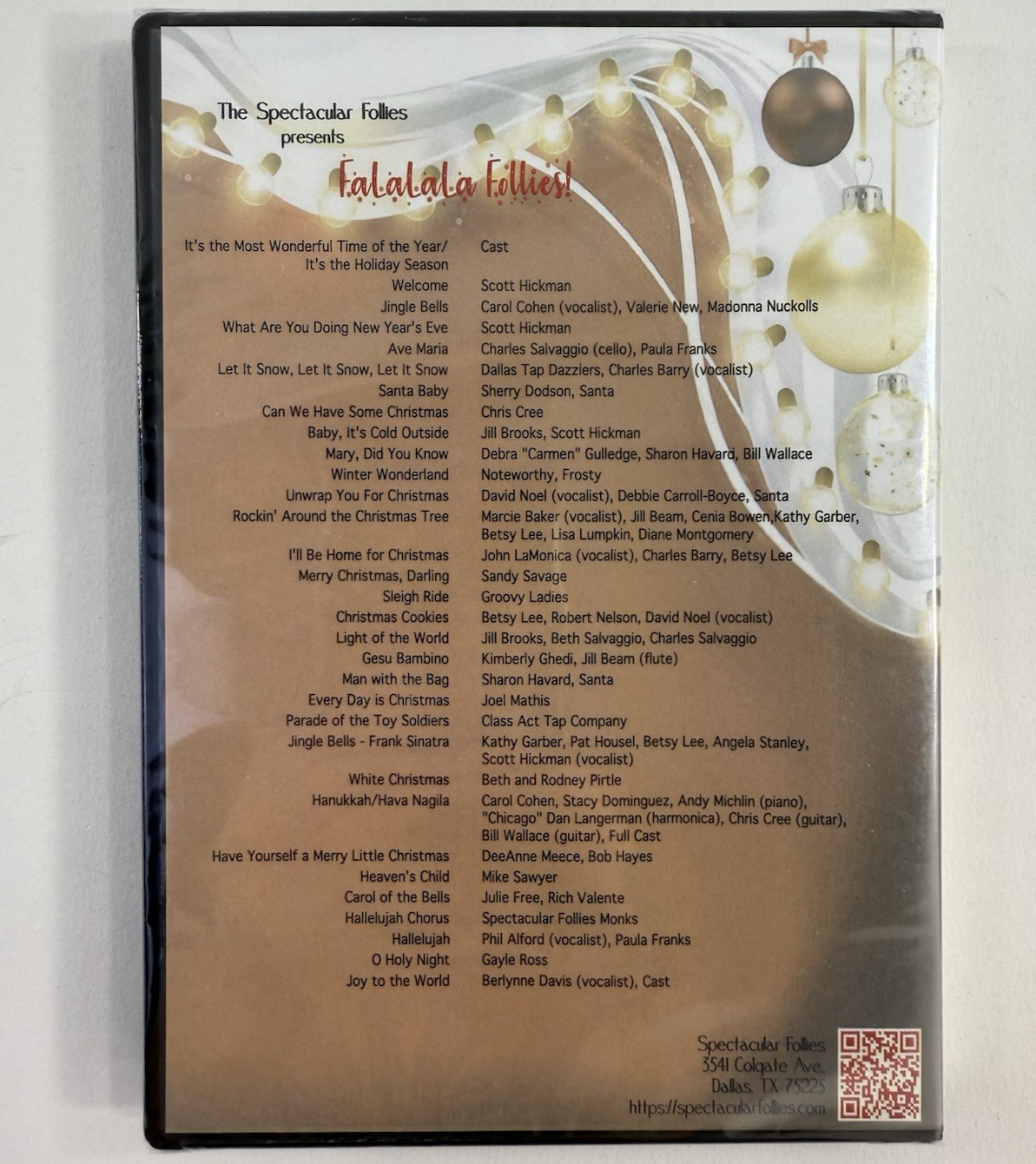 Spectacular Follies Presents Fa La La La Follies (DVD, 2022) New, Factory Sealed