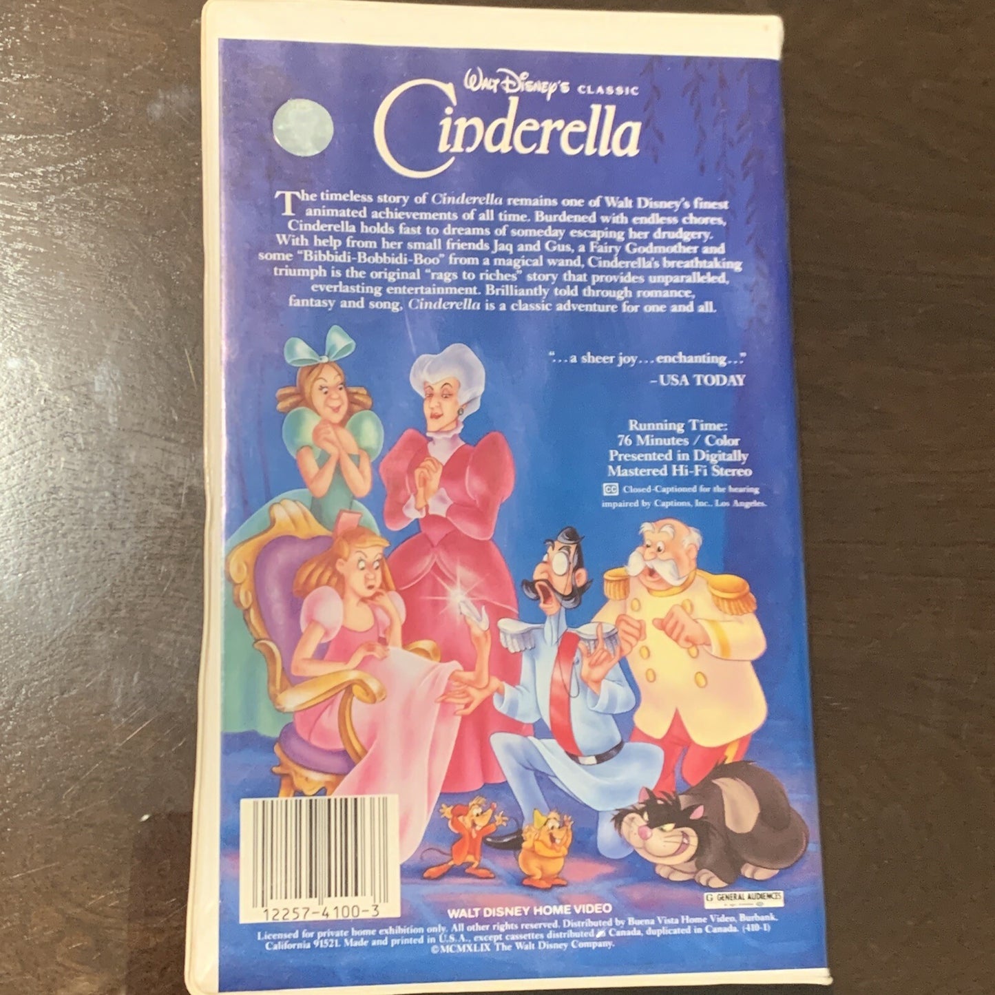 Cinderella (VHS Tape, 1988) Black Diamond First Release