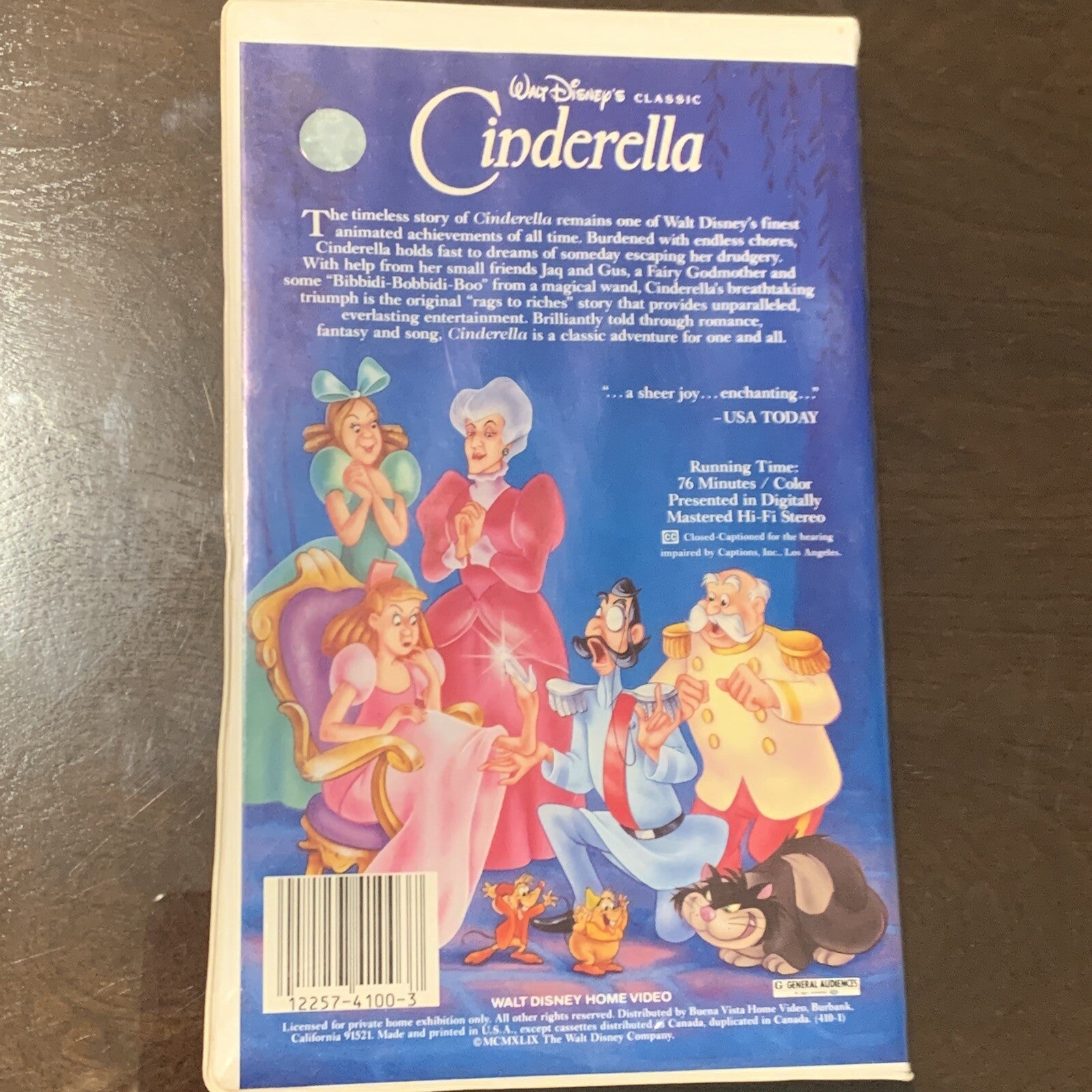 Cinderella (VHS Tape, 1988) Black Diamond First Release
