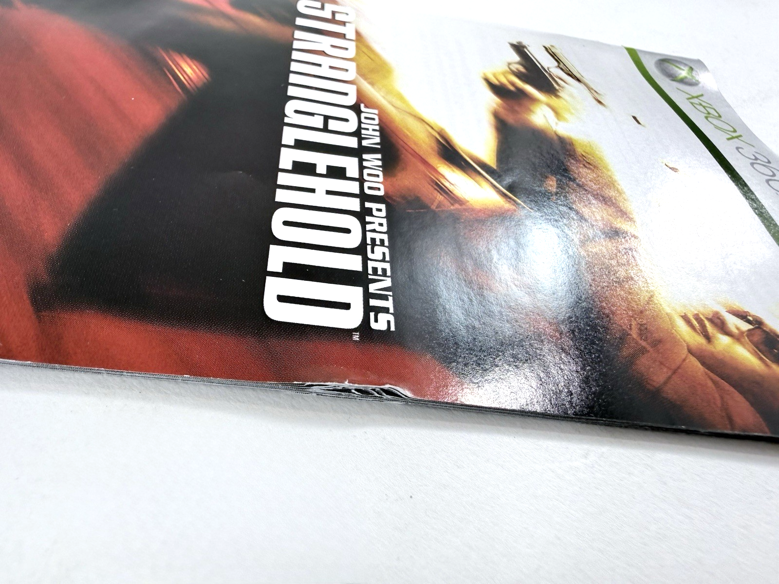 Stranglehold (Microsoft Xbox 360, 2007) Game Case Manual Art Book Registration