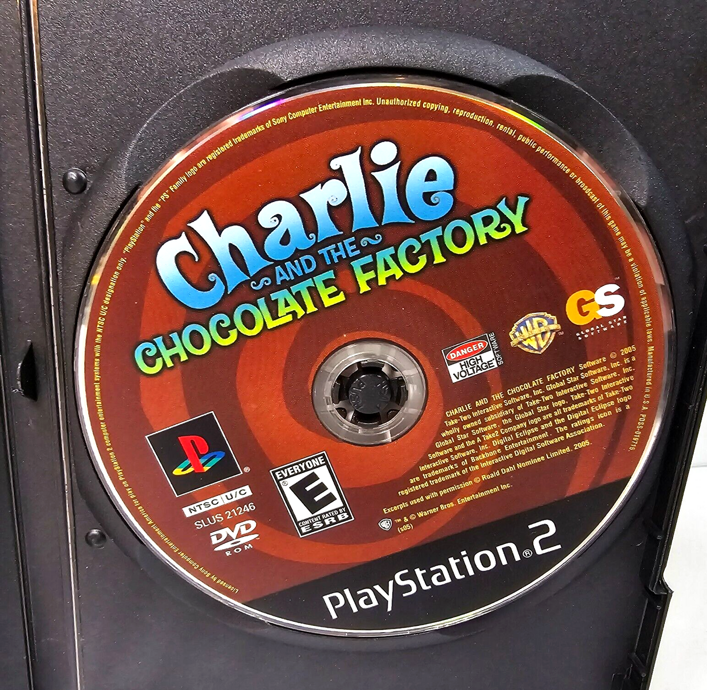Charlie and the Chocolate Factory (PlayStation 2, 2005) Game Case Manual  Tested