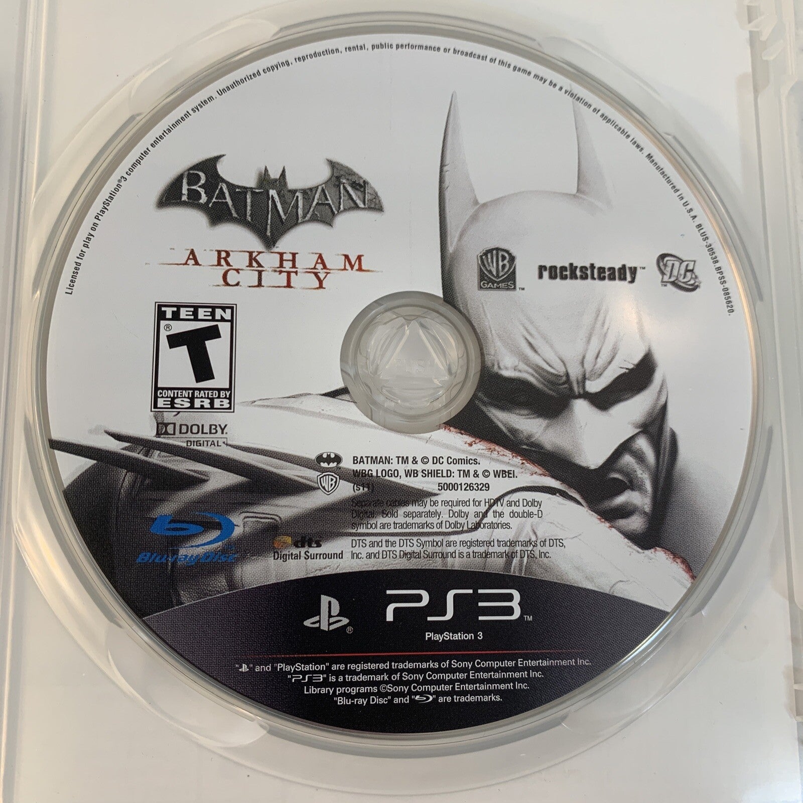 Batman: Arkham City (Sony PlayStation 3, 2011) Game Case Manual Inserts - Tested