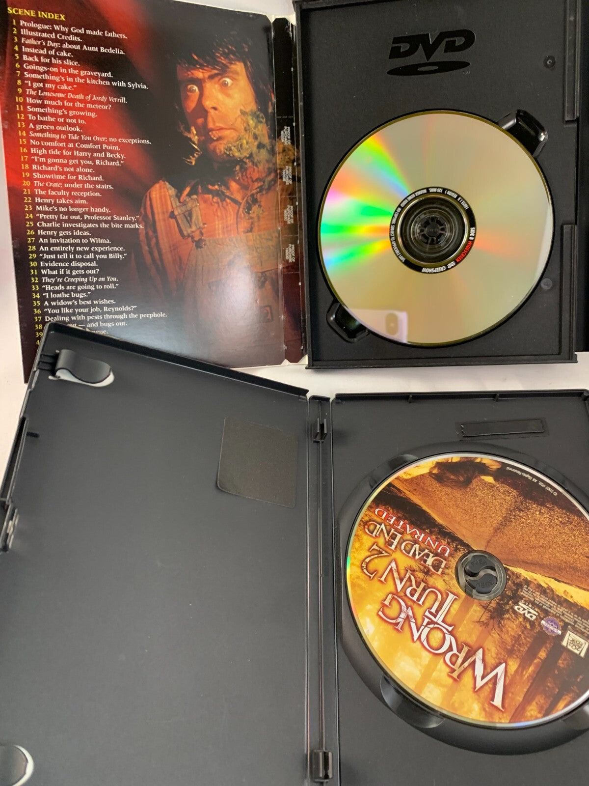 Saw II/Jaws/Creepshow/Friday the 13th Part 2, Wrong Turn 2 (DVD Horror lot)