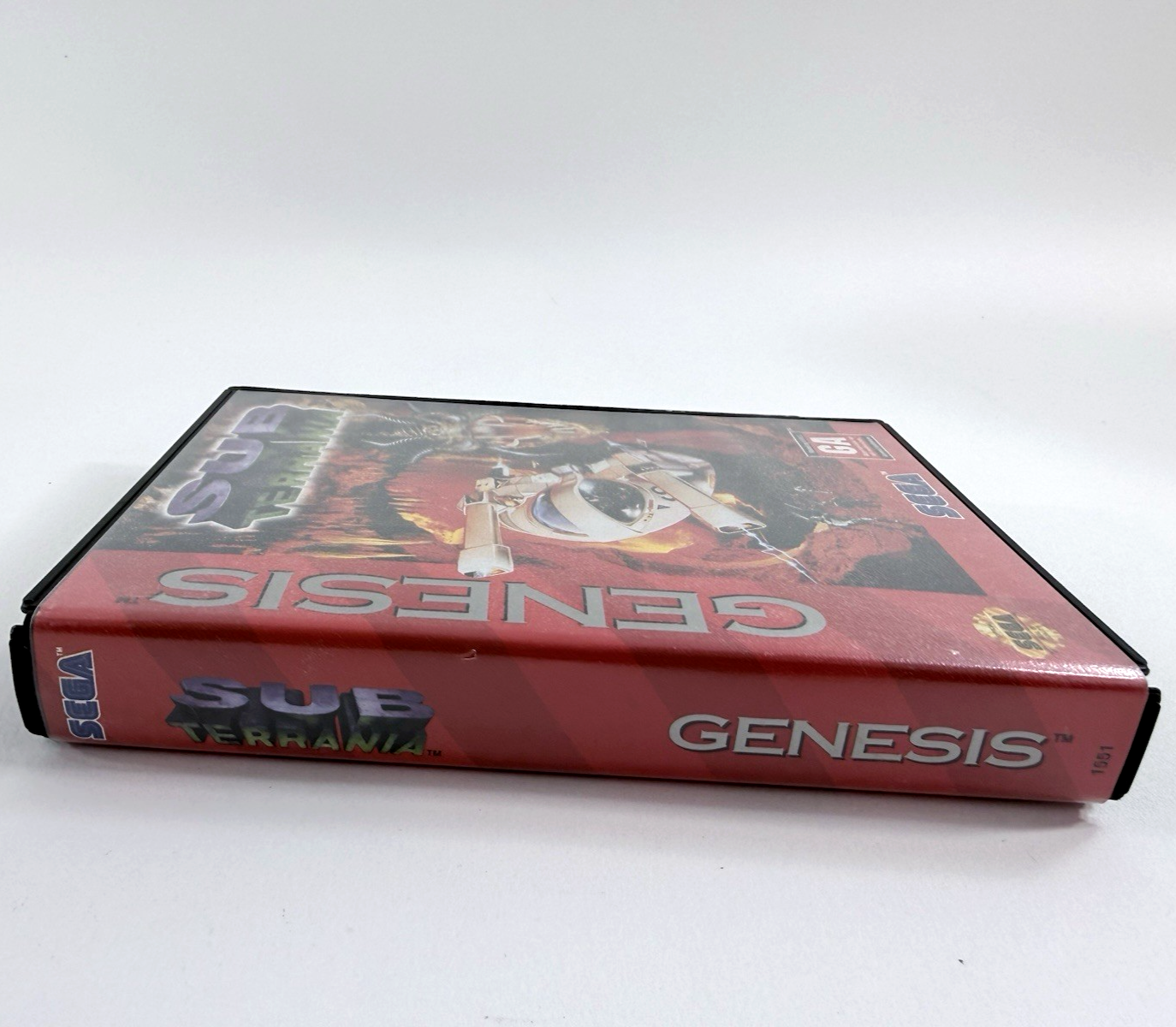 Sub Terrania (Sega Genesis, 1992) Original Case And Manual - No Game