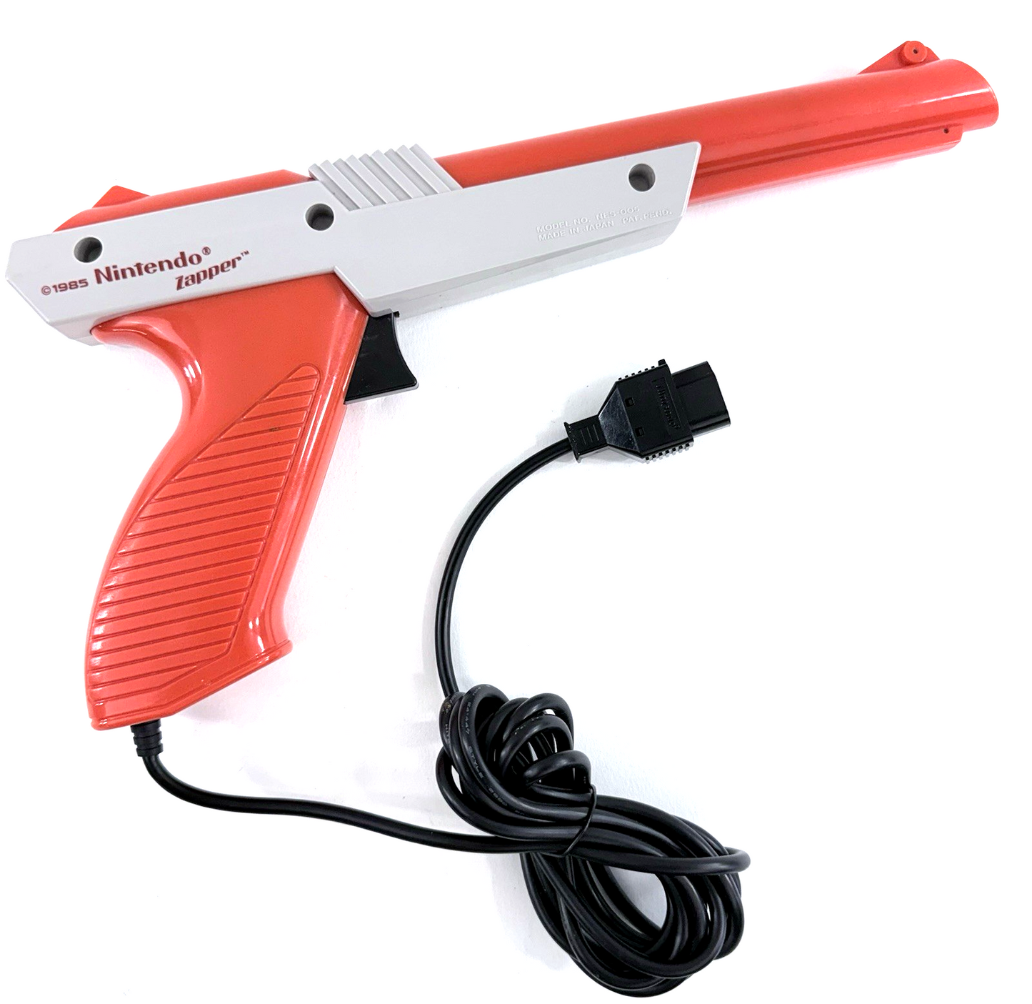 Nintendo Zapper 1985 Orange Light Gun Controller NES-005 - Tested and Working