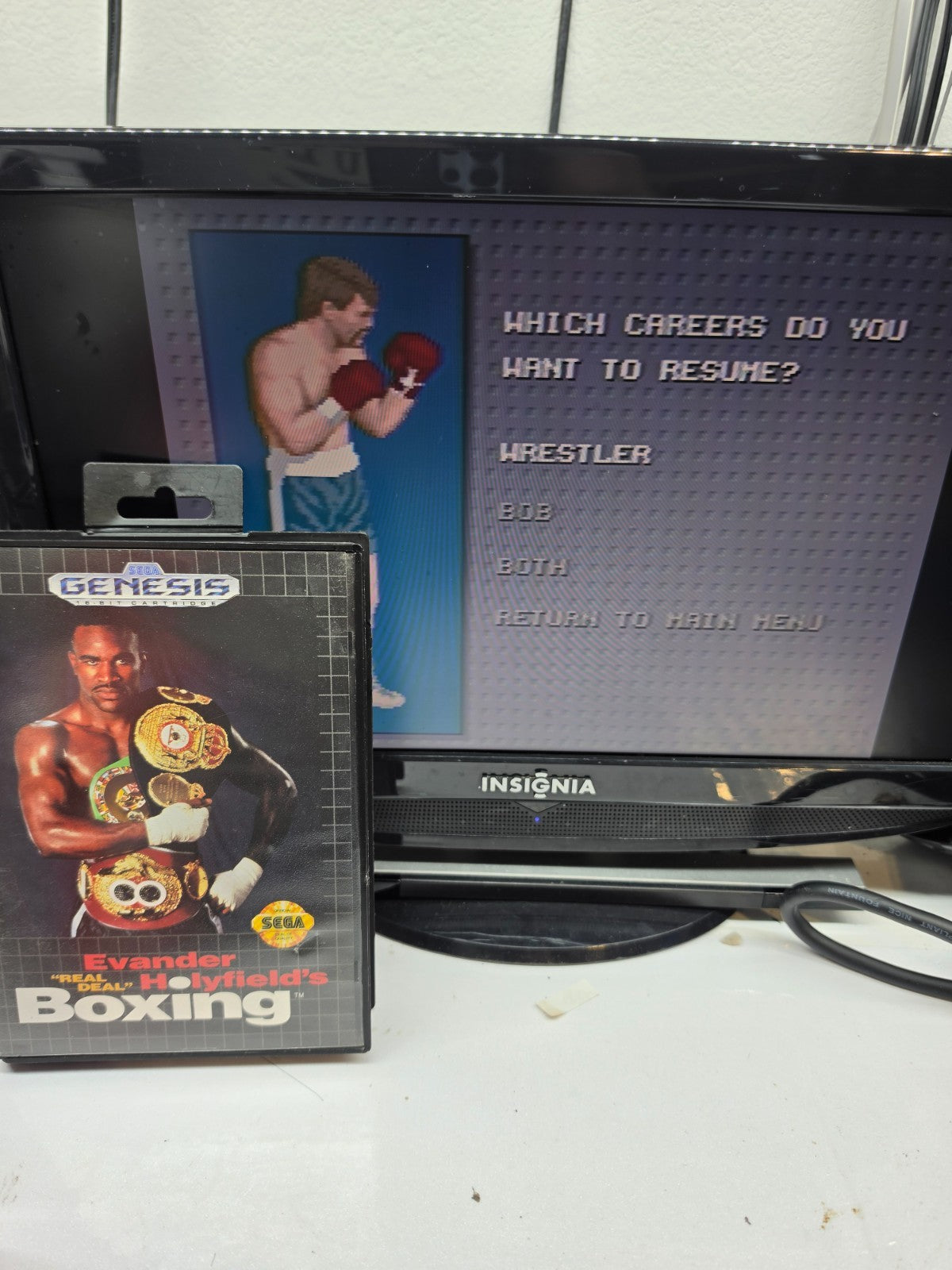Evander Holyfield's "Real Deal" Boxing (Sega Genesis, 1992) Game, Case,  Manual