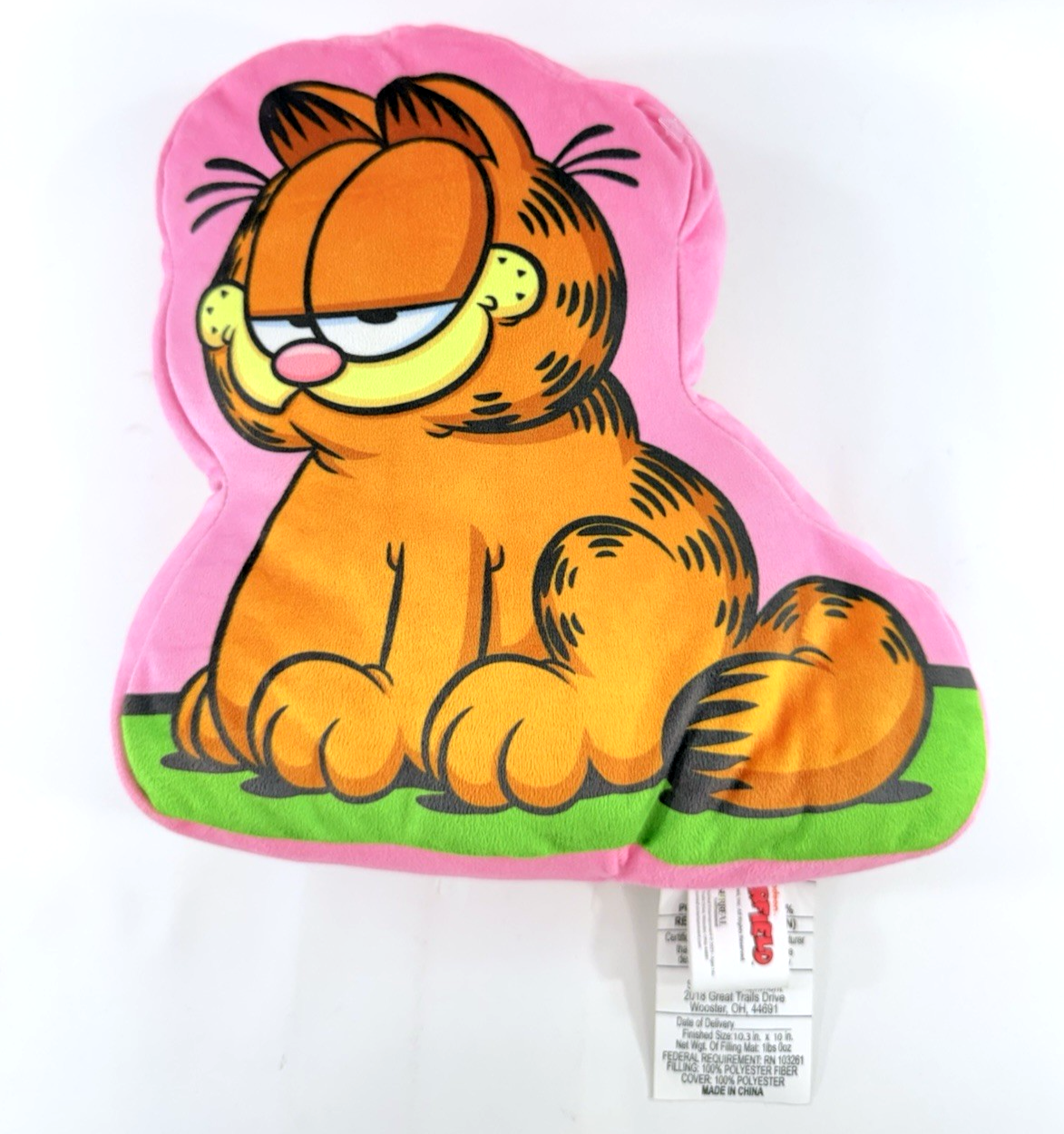 Paws Inc. 2023 10” Garfield Sitting Cat Plush Throw Pillow