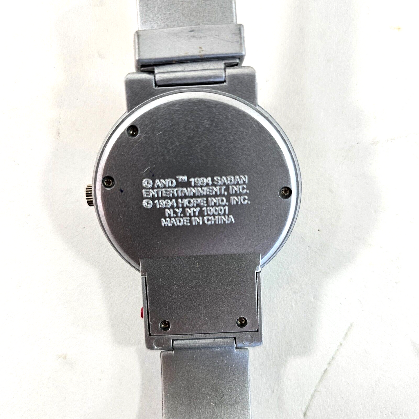 Saban 1994 Mighty Morphin' Power Rangers Pink Ranger Watch and Collector Tin