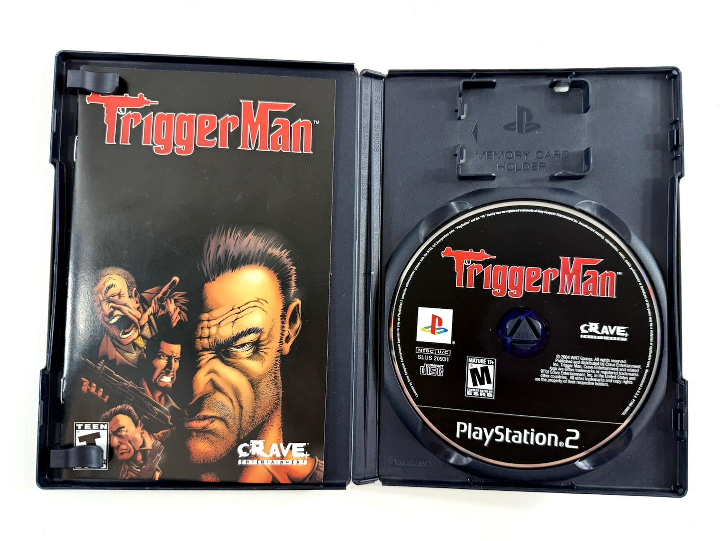 Trigger Man (Sony PlayStation 2, 2004) Game Case Manual - Tested and Working
