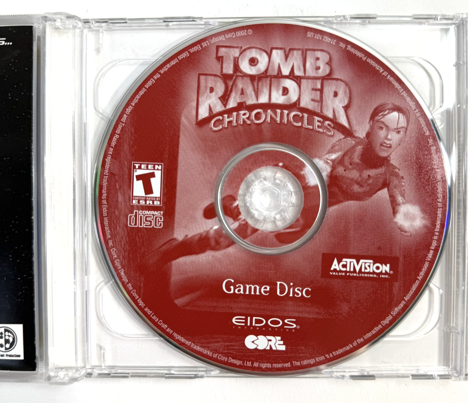 Tomb Raider: Chronicles (PC, 2000) Game Discs, Case, Install Manual - Tested
