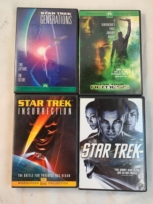 Star Trek: Generations (4 DVD lot) Nemesis/Insurrection/Star Trek