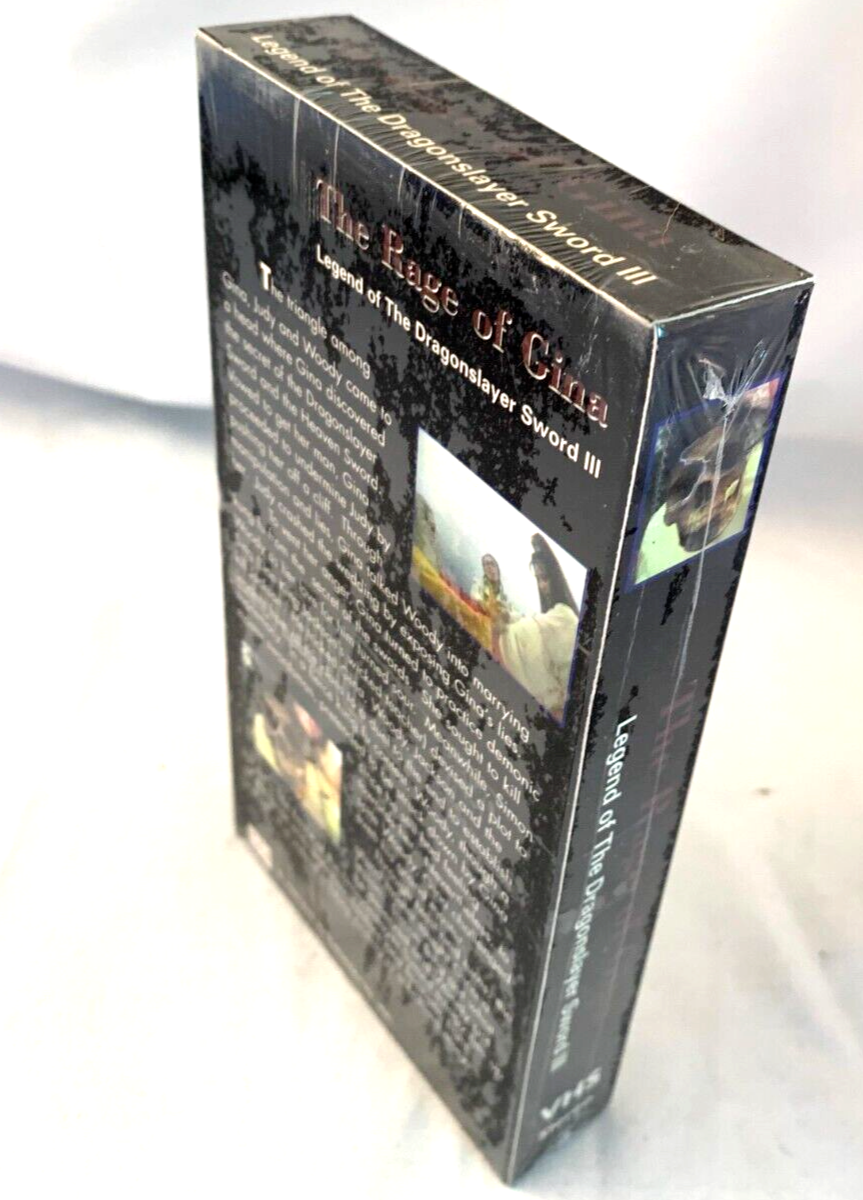 The Rage of Gina, Legend of The Dragonslayer Sword III (VHS, 1996) New