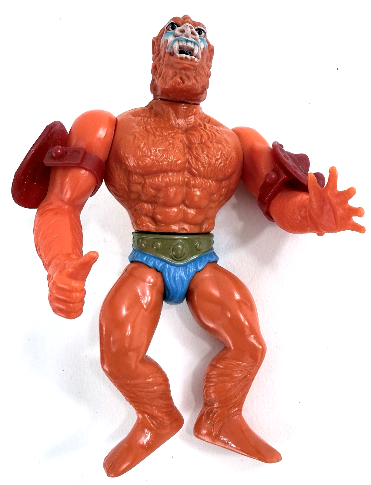 Mattel 1981 Masters of the Universe Beast Man Action Figure with Armor - Read