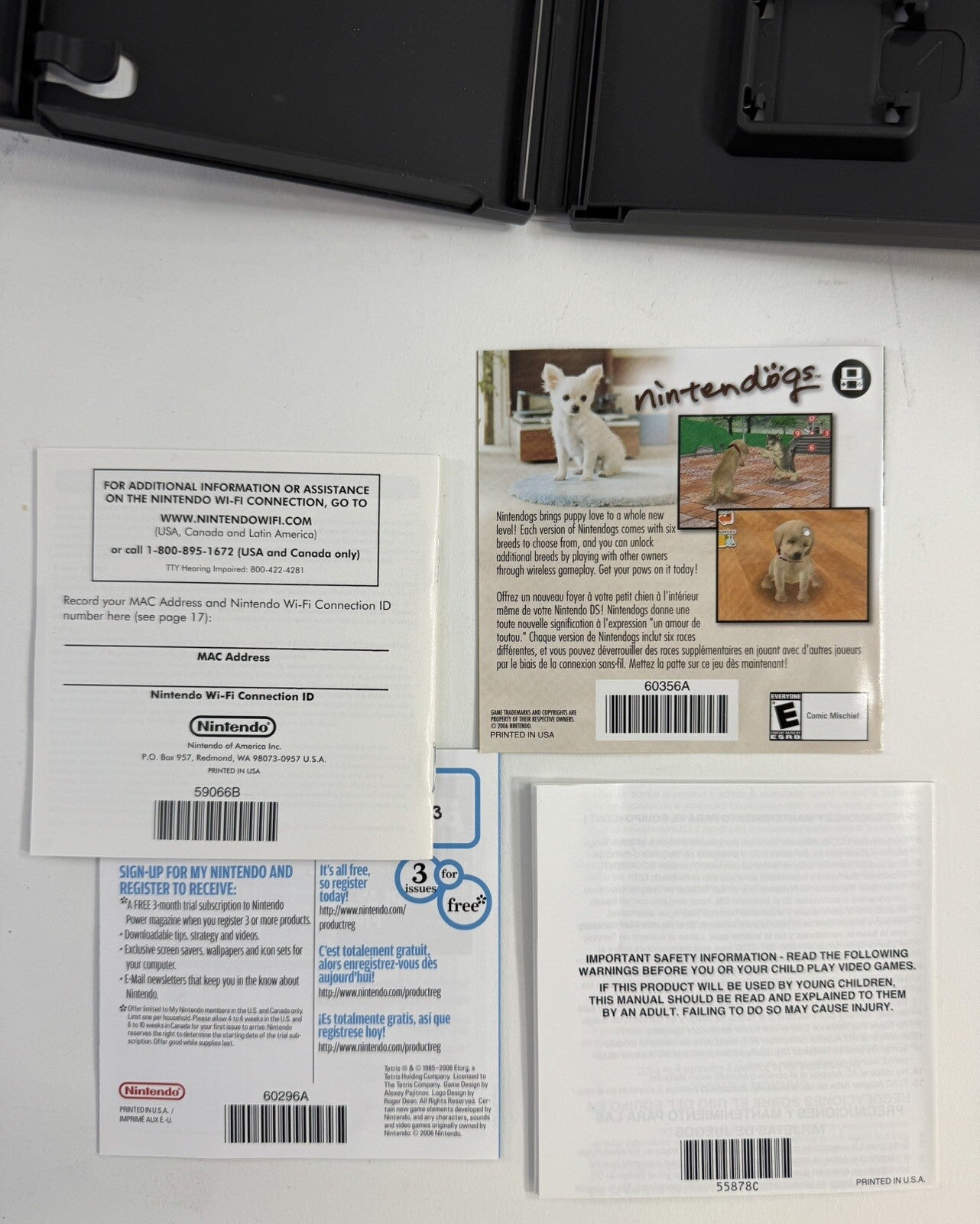 Tetris DS (Nintendo DS, 2006) Replacement Case & Inserts - No Game