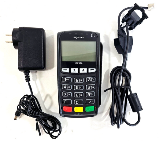 Ingenico iPP320 Payment Terminal with Power Supply and Connector Cable - Tested