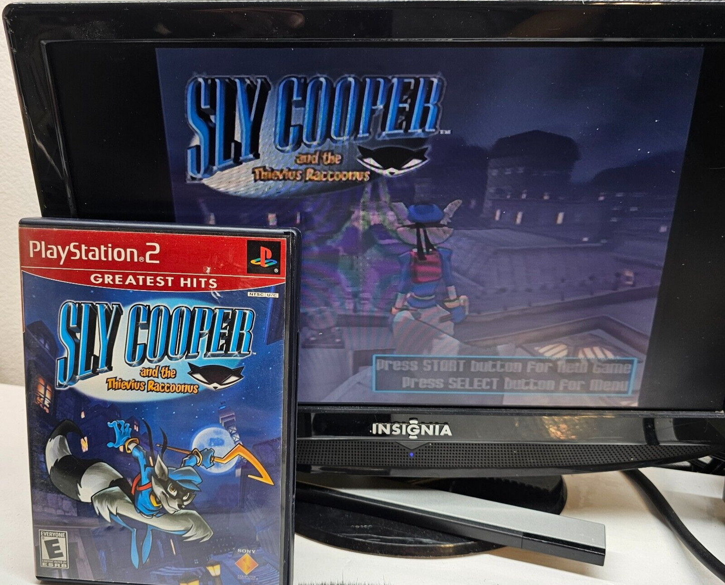 Sly Cooper And The Thievius Raccoonus (PlayStation 2, 2003) Game Case Manual Reg