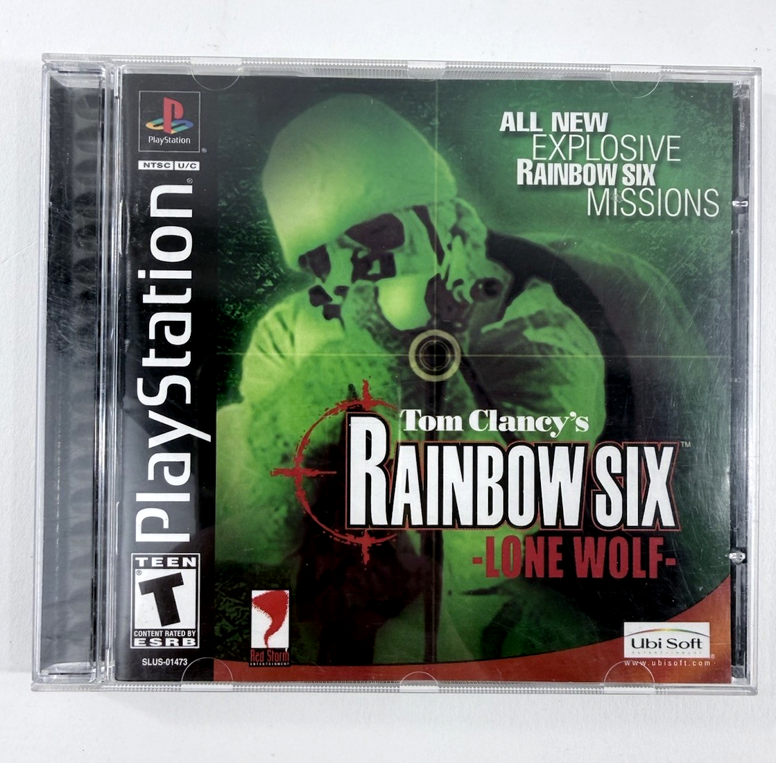 Tom Clancy's Rainbow Six: Lone Wolf (Sony PlayStation 1, 2002) Game Case Manual