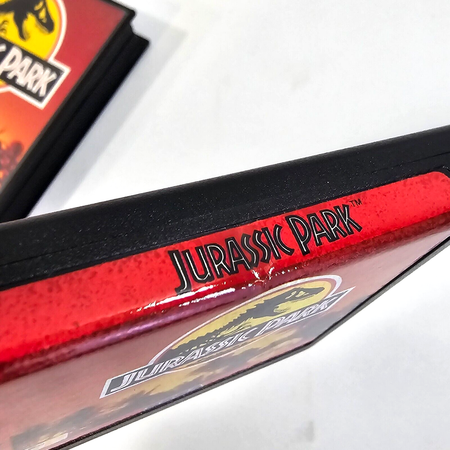 Jurassic Park (Sega Genesis, 1993) Game and Case with Hangtab - Tested