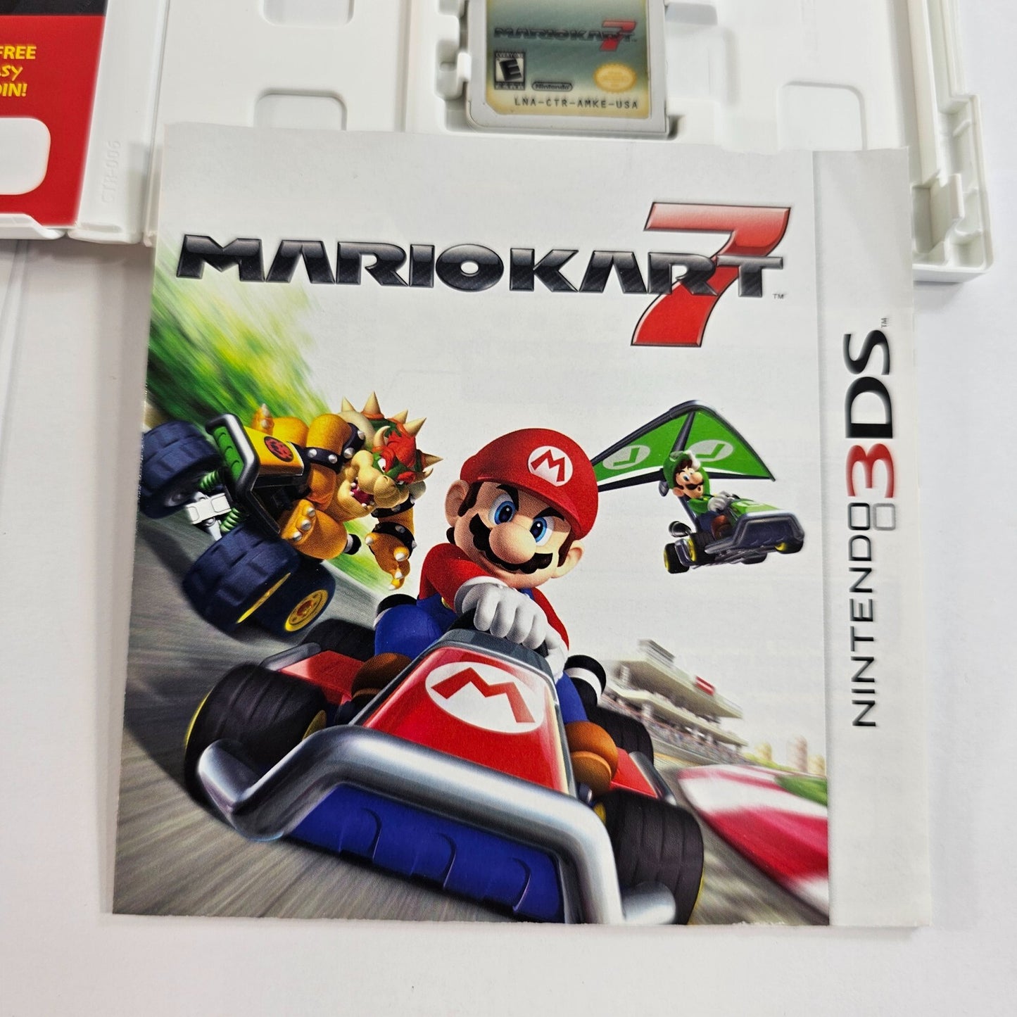 Mario Kart 7 (Nintendo 3DS, 2011) Game Case Manual Inserts - Tested and Working