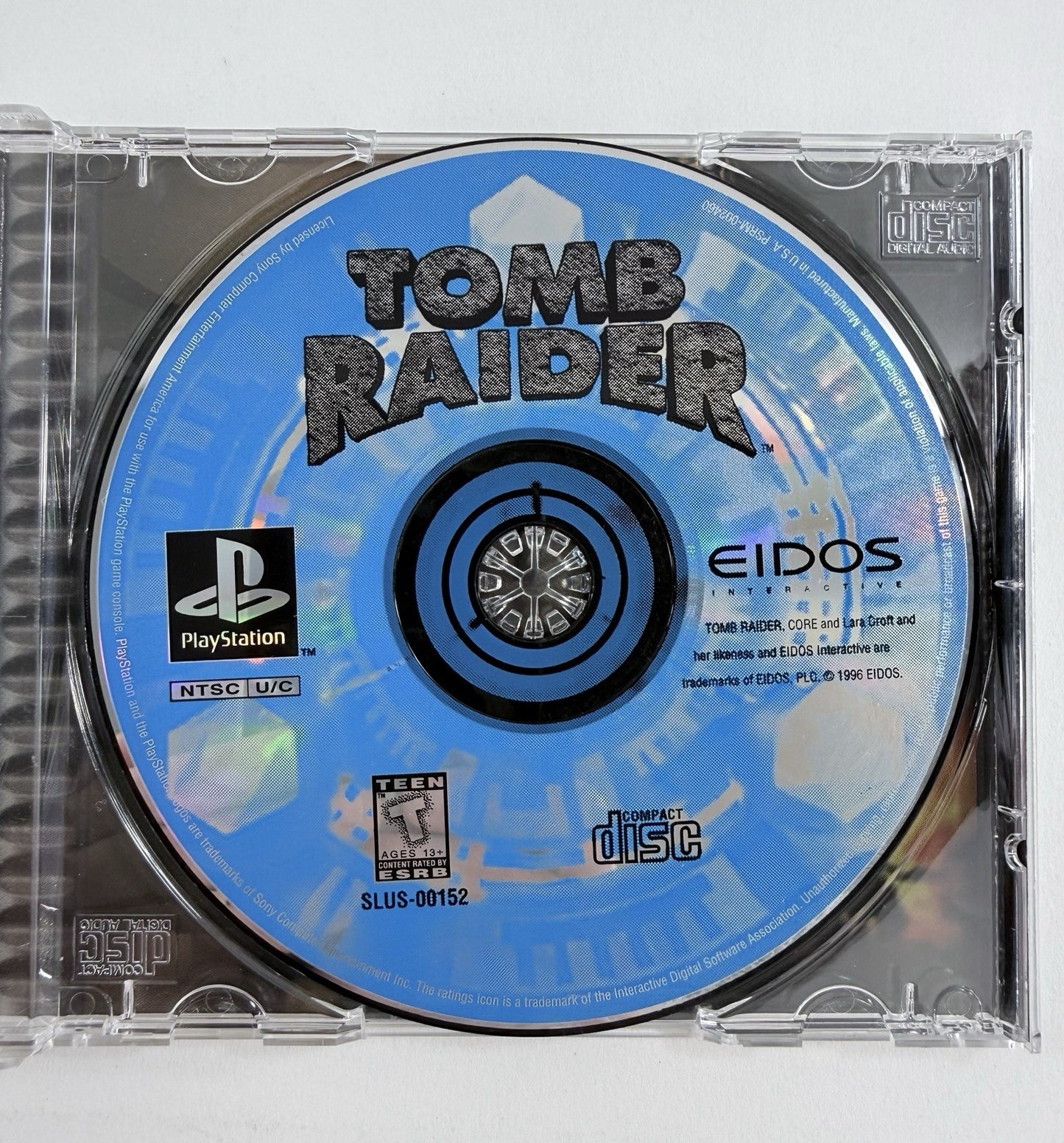 Tomb Raider (Sony PlayStation 1, 1996) Game and Case - Tested and Working