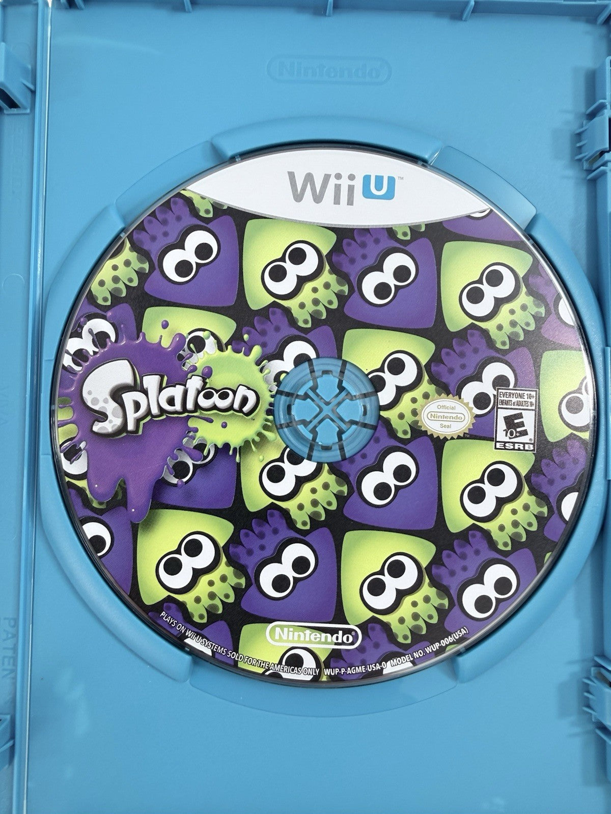 Splatoon (Nintendo Wii U, 2015) Game Case Manual - Tested and Working