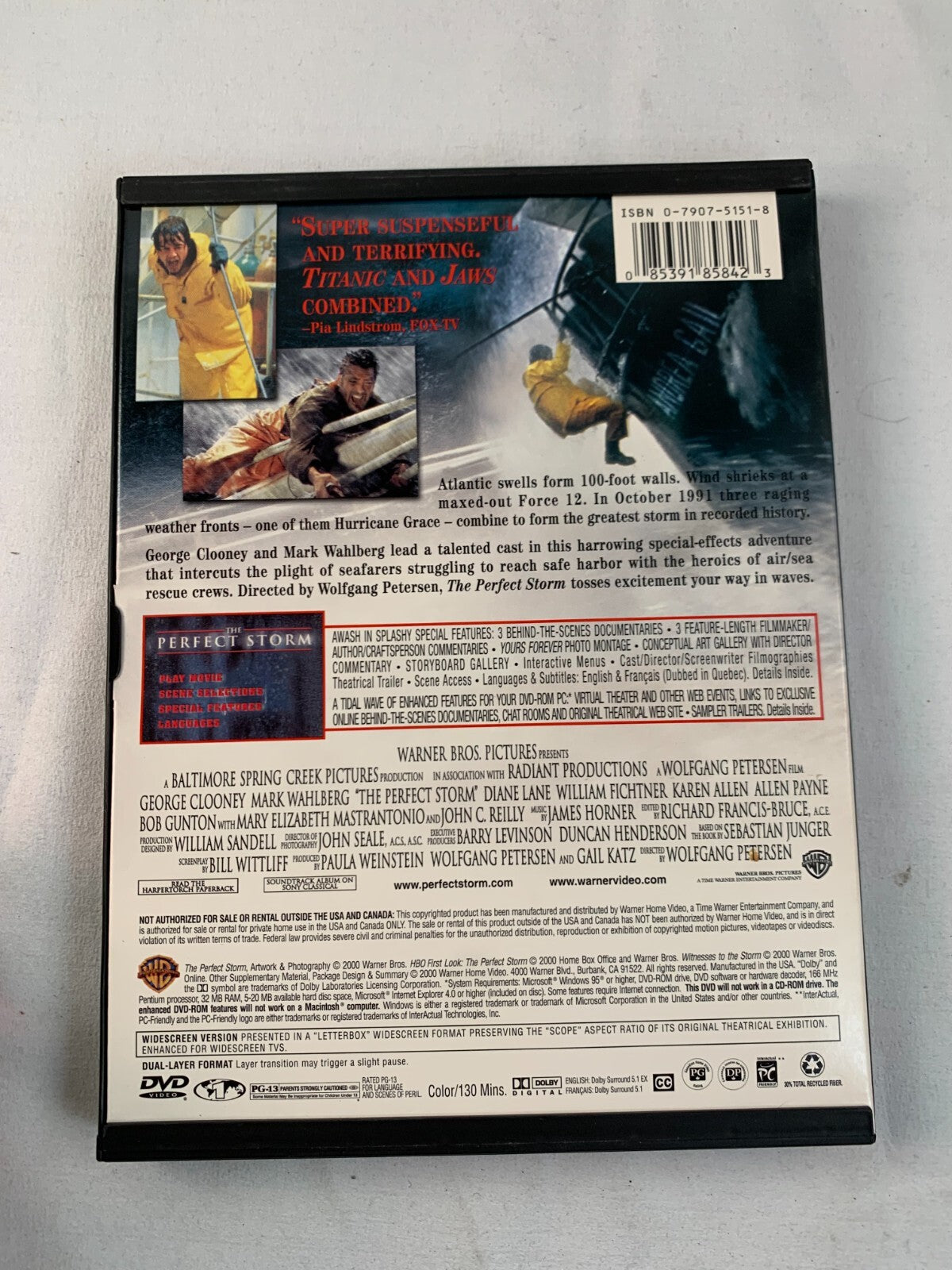 The Perfect Storm (DVD, 2000, Special Edition)